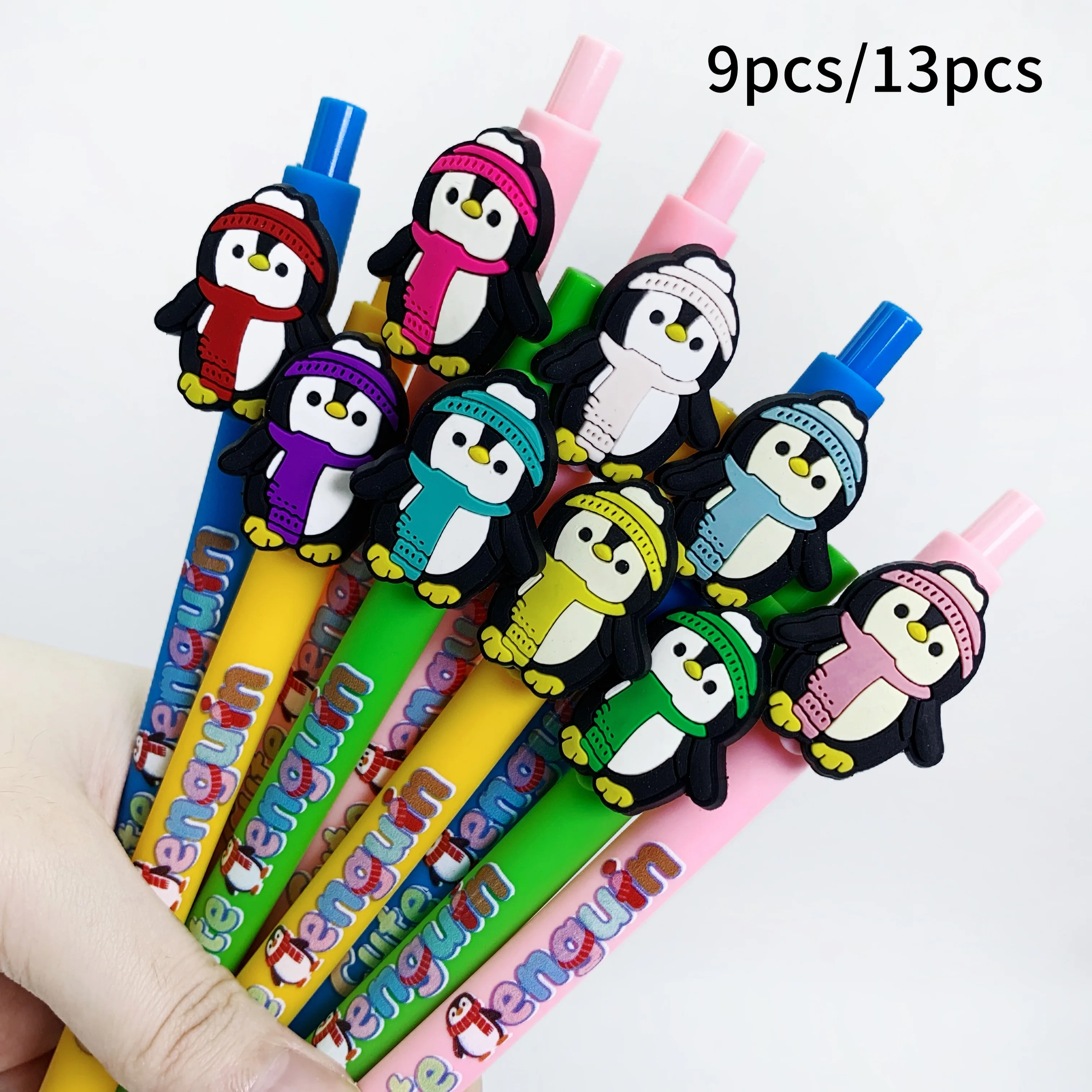9 шт./13 шт. красочные зимние шариковые ручки в форме пингвина, канцелярские принадлежности для студентов и офиса, ручки для подписи
9 шт./13 шт. красочные зимние шариковые ручки в форме пингвина, канцелярские принадлежности для студентов и офиса, ручки для подписи