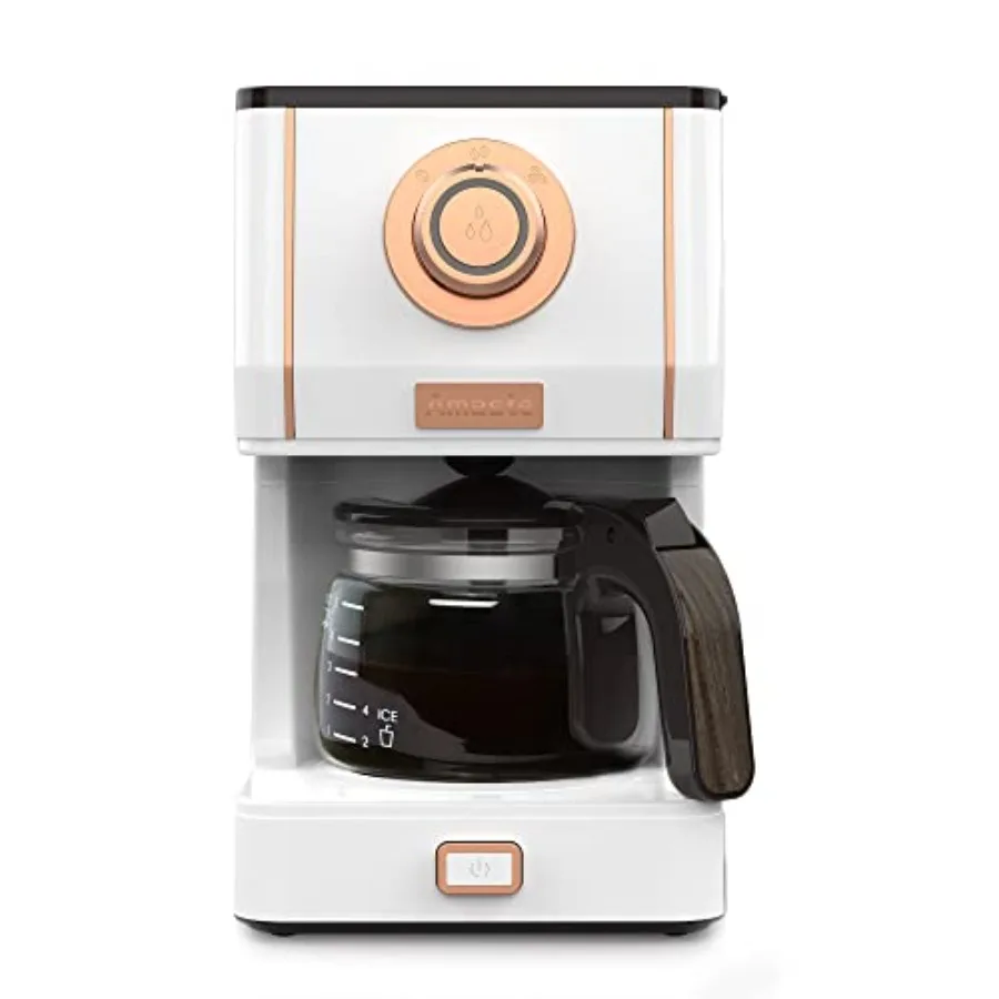Retro Style Coffee Machine with 25 Oz Glass Coffee Pot Reusable Coffee Filter Three Brewing Modes 30-minute Warm Keeping Elegan
Retro Style Coffee Machine with 25 Oz Glass Coffee Pot Reusable Coffee Filter Three Brewing Modes 30-minute Warm Keeping Elegan