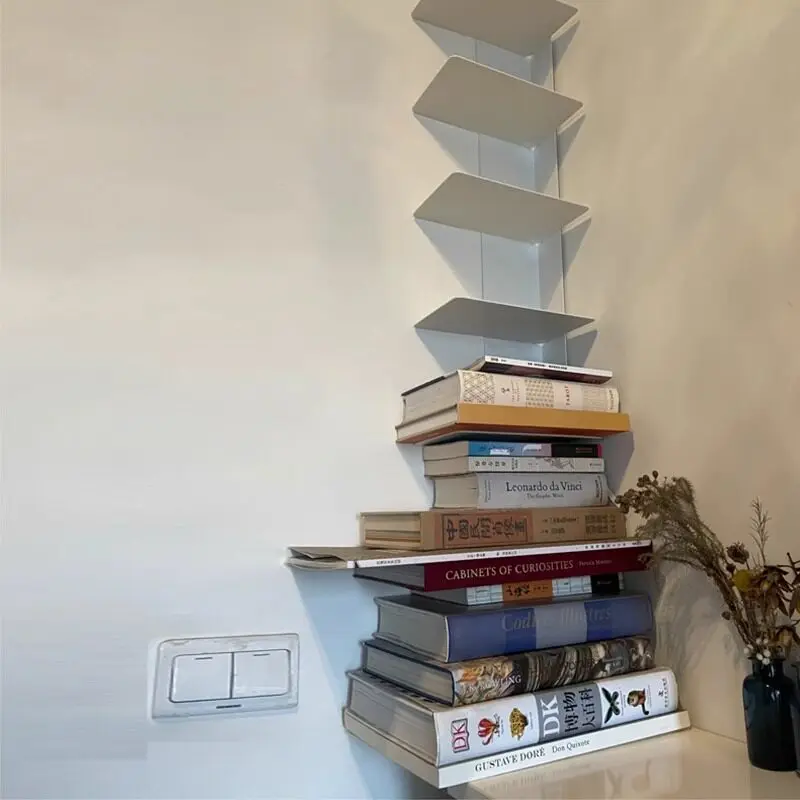 Invisible Corner Bookshelf Iron Magazine Rack for Small Space Office Floating Storage Shelf Space Saving Book Display for Home
Invisible Corner Bookshelf Iron Magazine Rack for Small Space Office Floating Storage Shelf Space Saving Book Display for Home