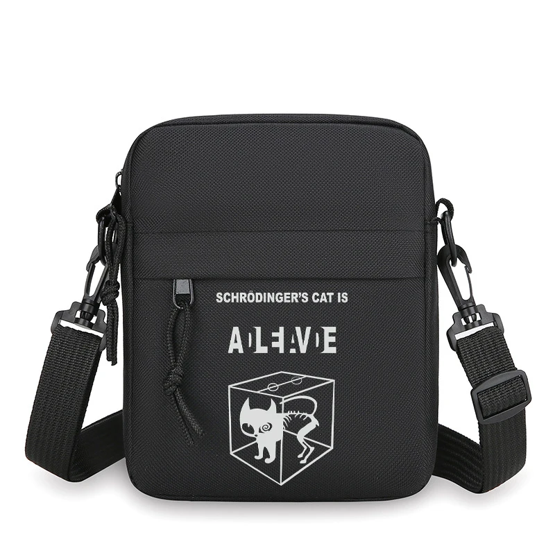 Schrodinger's Cat Men's Shoulder Bag Vintage Cat Print Meme Small Crossbody Bags Women Man Fashion Zipper Funny Messenger Bag
Schrodinger's Cat Men's Shoulder Bag Vintage Cat Print Meme Small Crossbody Bags Women Man Fashion Zipper Funny Messenger Bag