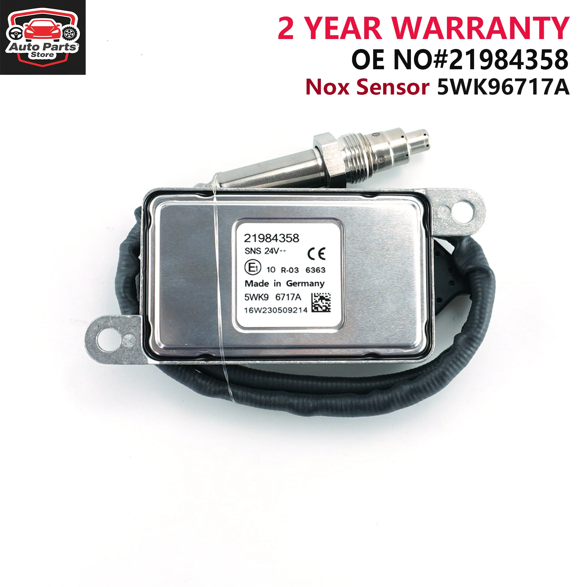 Nox Sensor 5WK96717A 5WK9 6717A 21984358 24V Nitrogen Oxide Sensor For Volvo FH FM FL VM 500 Renault Truck
Nox Sensor 5WK96717A 5WK9 6717A 21984358 24V Nitrogen Oxide Sensor For Volvo FH FM FL VM 500 Renault Truck