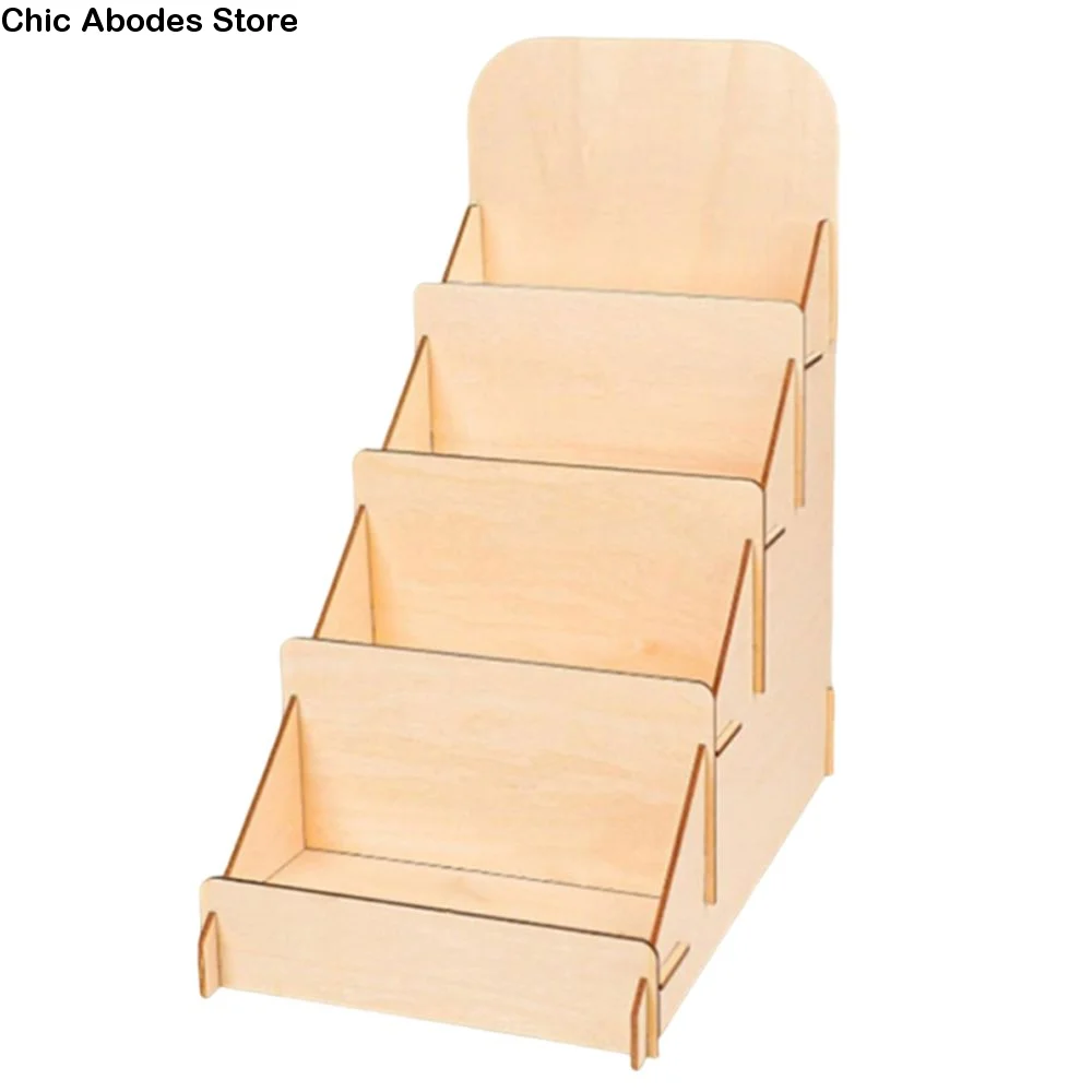 4 Tier Wooden Greeting Card Display Stand DIY Modern Design Brochure Photo Display Rack Detachable Decorative Rack
4 Tier Wooden Greeting Card Display Stand DIY Modern Design Brochure Photo Display Rack Detachable Decorative Rack