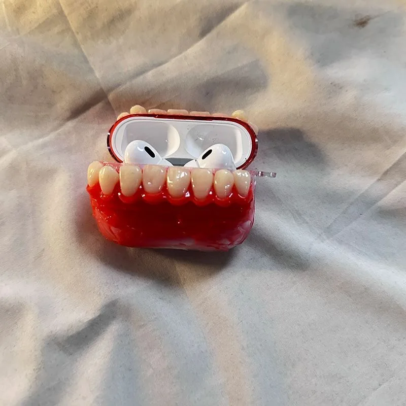 3D Red teeth for AirPods 4 headphone protective case For AirPods 3 anti drop For AirPods high-end feel
3D Red teeth for AirPods 4 headphone protective case For AirPods 3 anti drop For AirPods high-end feel