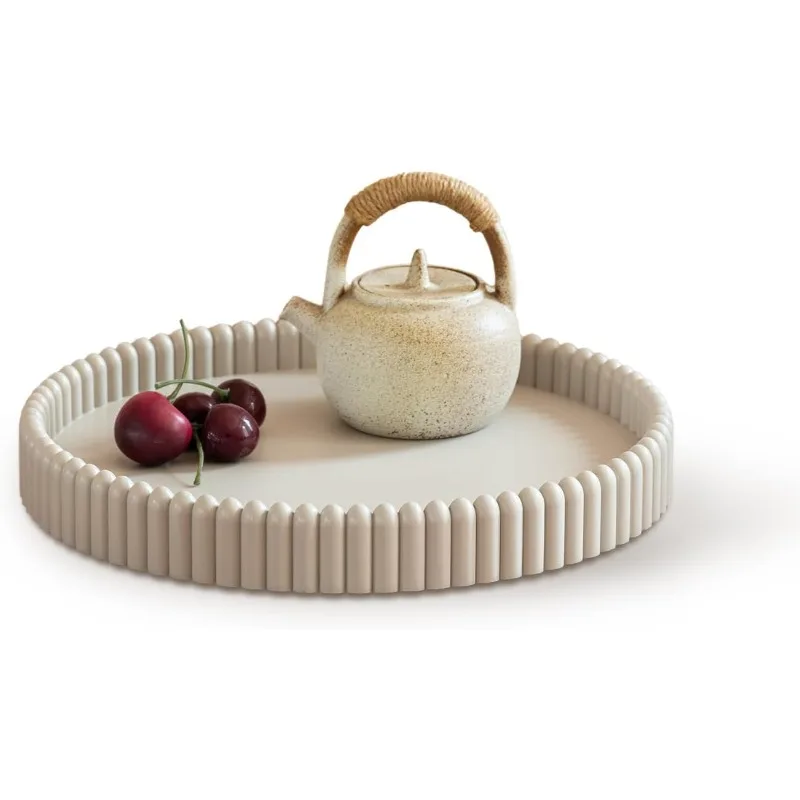 Coffee Table Tray, Home Decor Round Tray, Concrete Gray Coffee Table Decor Trays, Serving Decorative Trays for Dining Table
Coffee Table Tray, Home Decor Round Tray, Concrete Gray Coffee Table Decor Trays, Serving Decorative Trays for Dining Table
