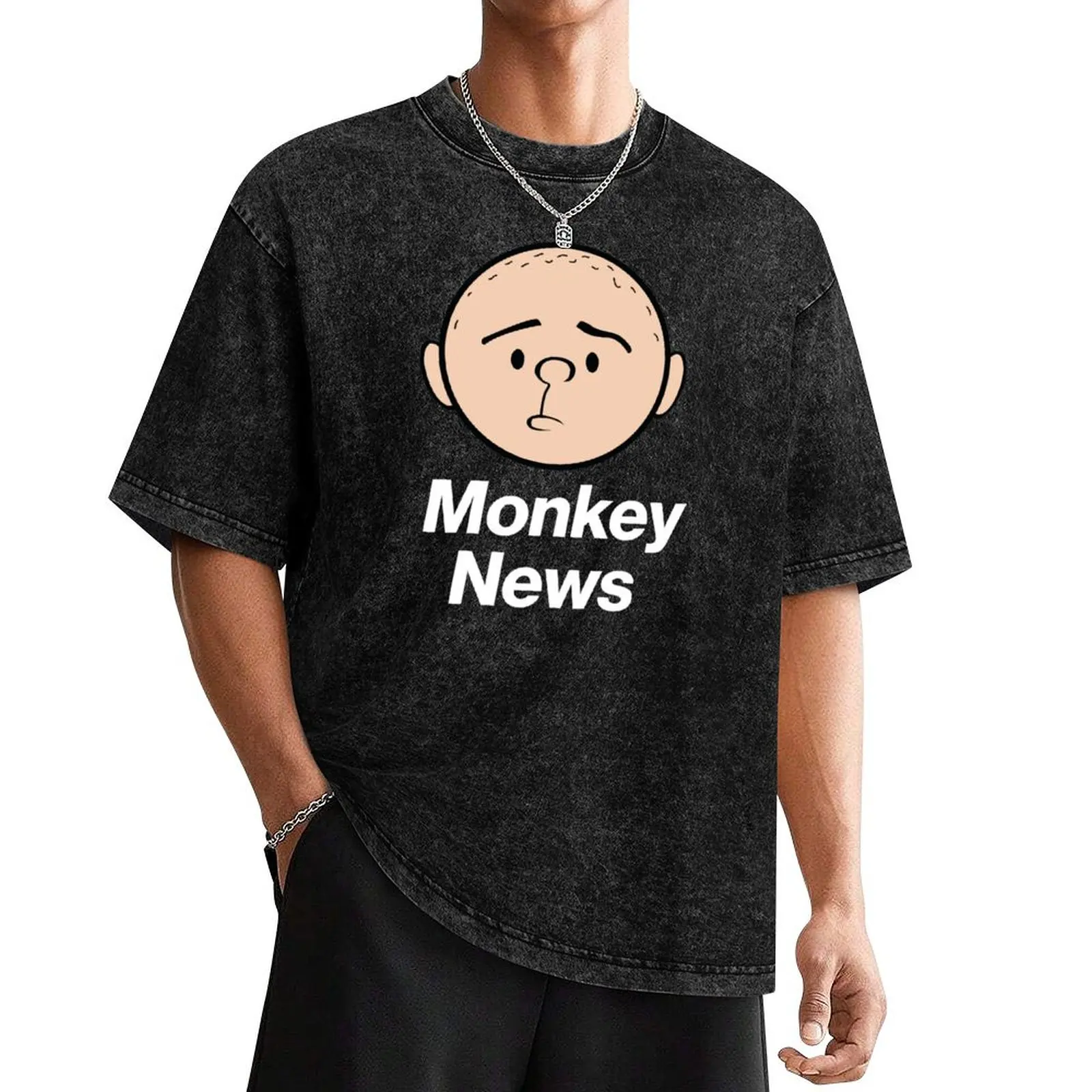 Karl Pilkington: Monkey News T-Shirt summer tops street wear tees mens t shirts pack
Karl Pilkington: Monkey News T-Shirt summer tops street wear tees mens t shirts pack