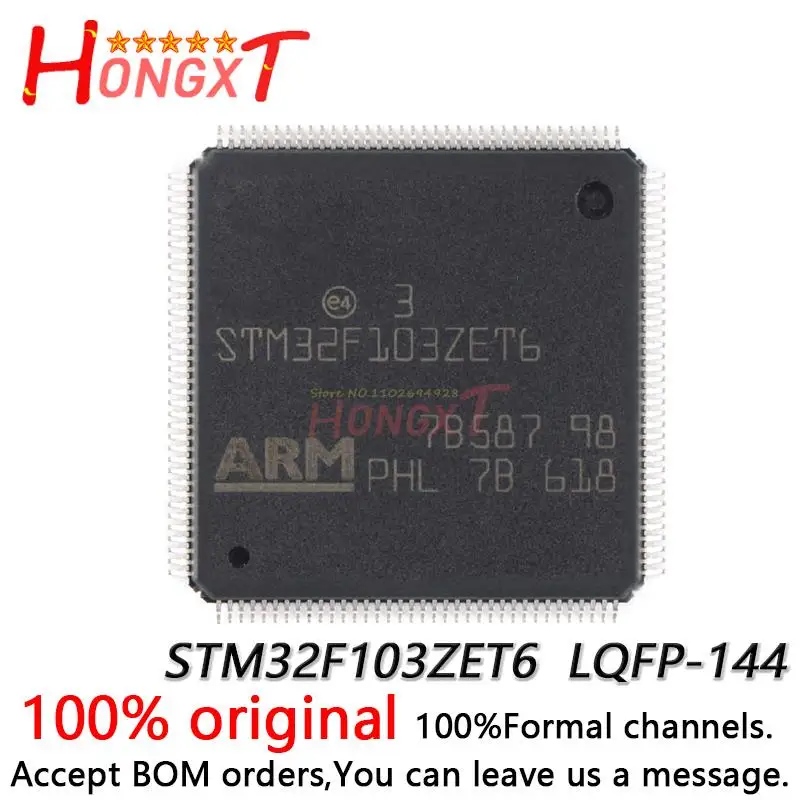 100% НОВЫЙ оригинальный 32-битный микроконтроллер STM32F103ZET6 LQFP-144 ARM Cortex-M3.
100% НОВЫЙ оригинальный 32-битный микроконтроллер STM32F103ZET6 LQFP-144 ARM Cortex-M3.