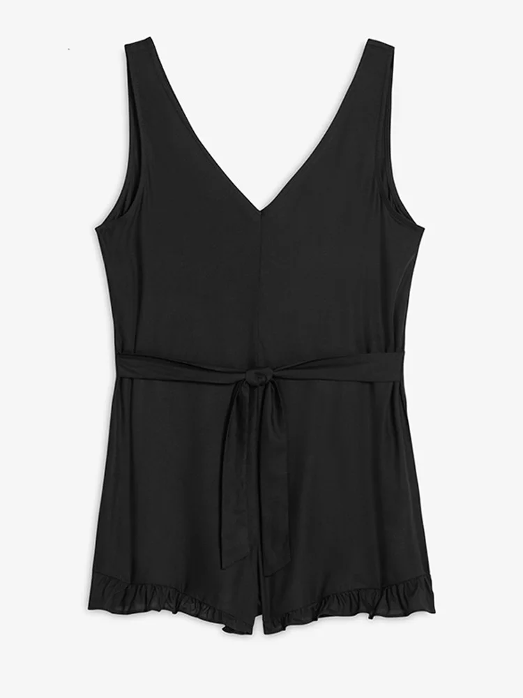 Nunu E Station MK Autumn Casual Japanese Sle One-Piece V-Ne Faionable Refreing Belted ortie Tank Top orts
Nunu E Station MK Autumn Casual Japanese Sle One-Piece V-Ne Faionable Refreing Belted ortie Tank Top orts