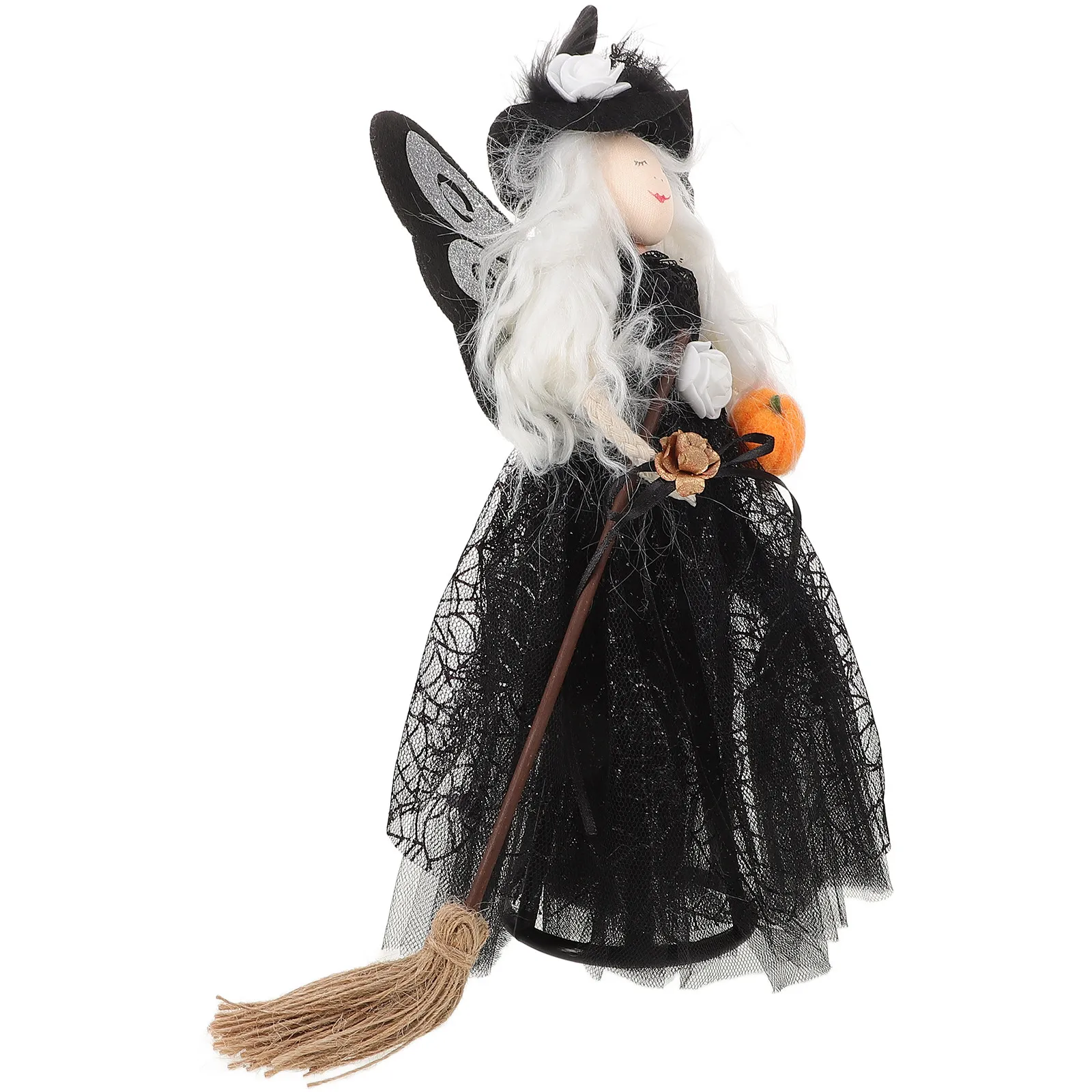 Halloween Witch Tree Topper Black Cloak Veil Spider Web Skirt Witch Hat Broom Halloween Ornament Home Decoration
Halloween Witch Tree Topper Black Cloak Veil Spider Web Skirt Witch Hat Broom Halloween Ornament Home Decoration