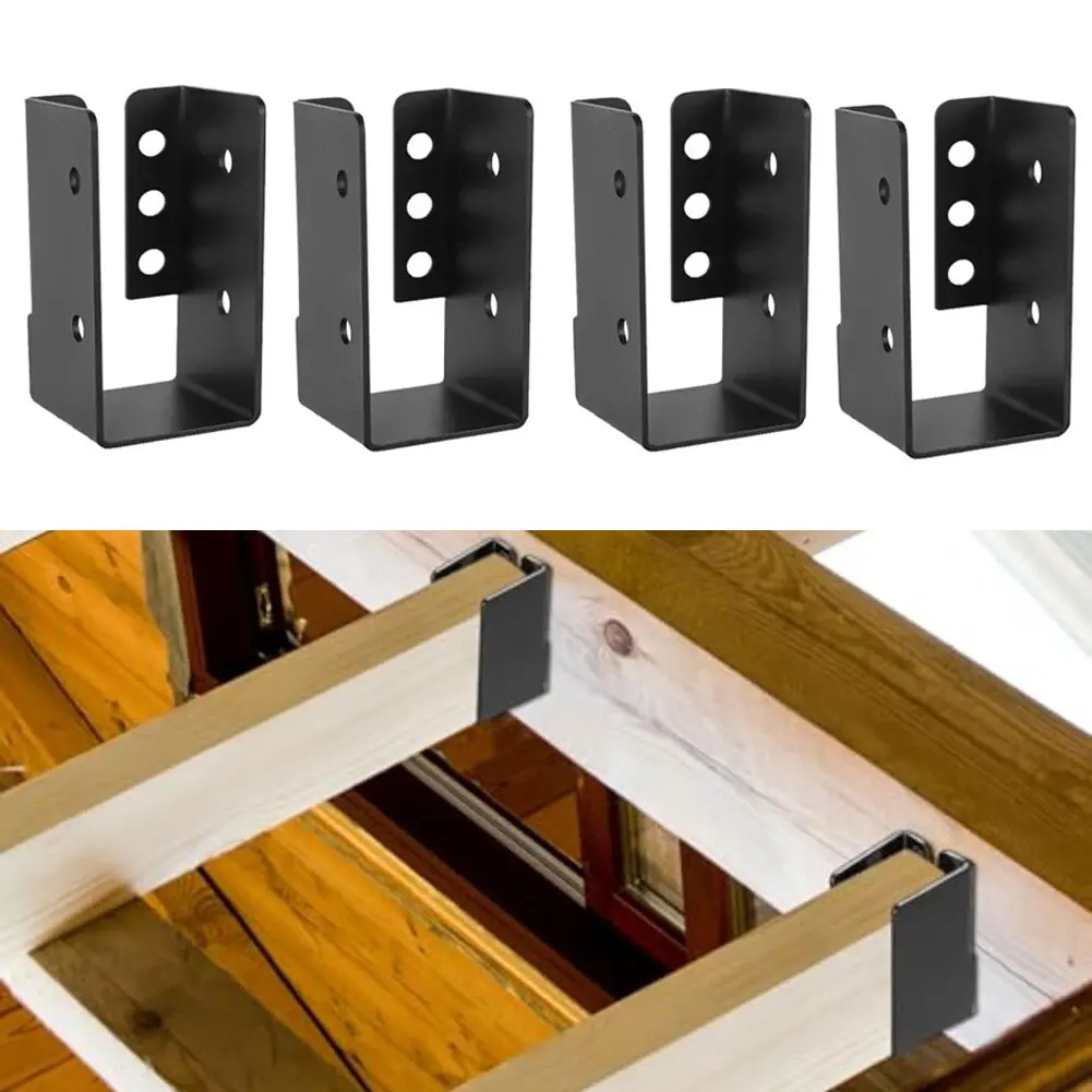 4Pcs Black Joist Hanger Brackets For 2x4 Inch Timber Beam Reinforcement Corner Code Metal Gazebo Column Fence Roof Hardware
4Pcs Black Joist Hanger Brackets For 2x4 Inch Timber Beam Reinforcement Corner Code Metal Gazebo Column Fence Roof Hardware