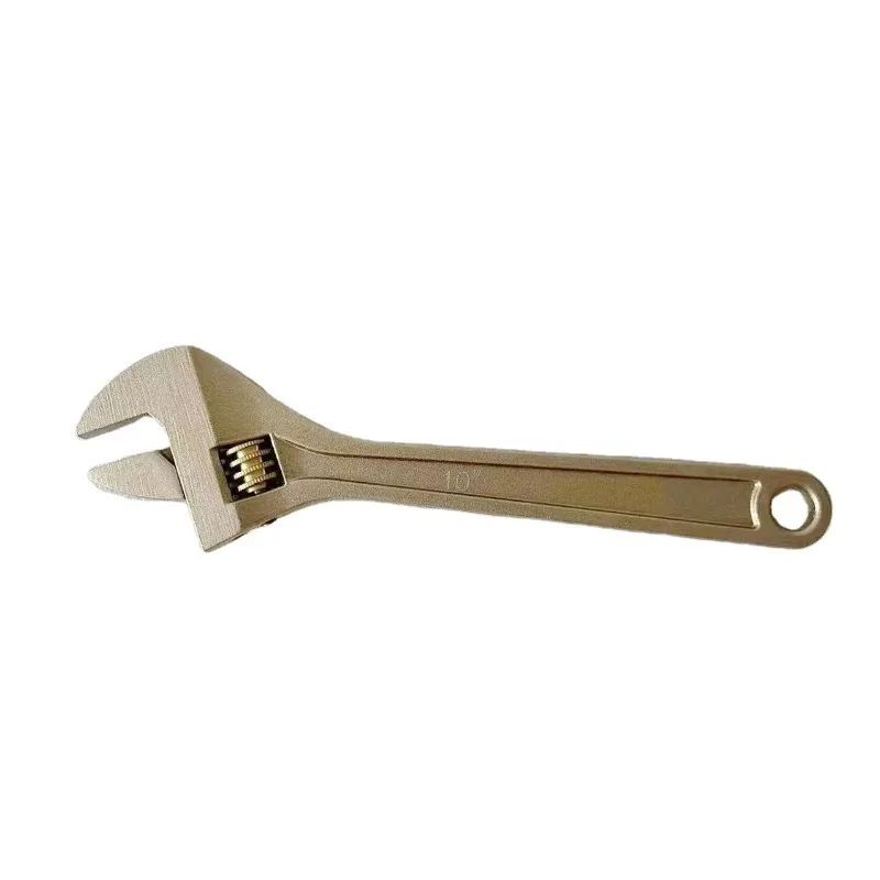 Non-Sparking Adjustable Wrench 10' Aluminium Bronze Material for Electrical Work Safety Wrench Tool
Non-Sparking Adjustable Wrench 10' Aluminium Bronze Material for Electrical Work Safety Wrench Tool