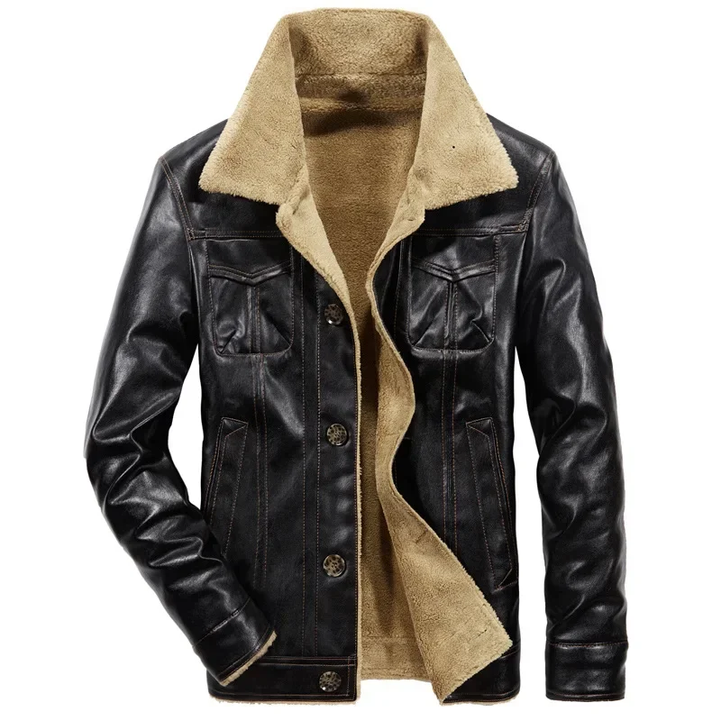 Bomber Coat Overcoat Male Coat Mens Vintage Motorcycle Jacket Men High Quality Fur Collar Biker PU Leather Jackets Winter
Bomber Coat Overcoat Male Coat Mens Vintage Motorcycle Jacket Men High Quality Fur Collar Biker PU Leather Jackets Winter