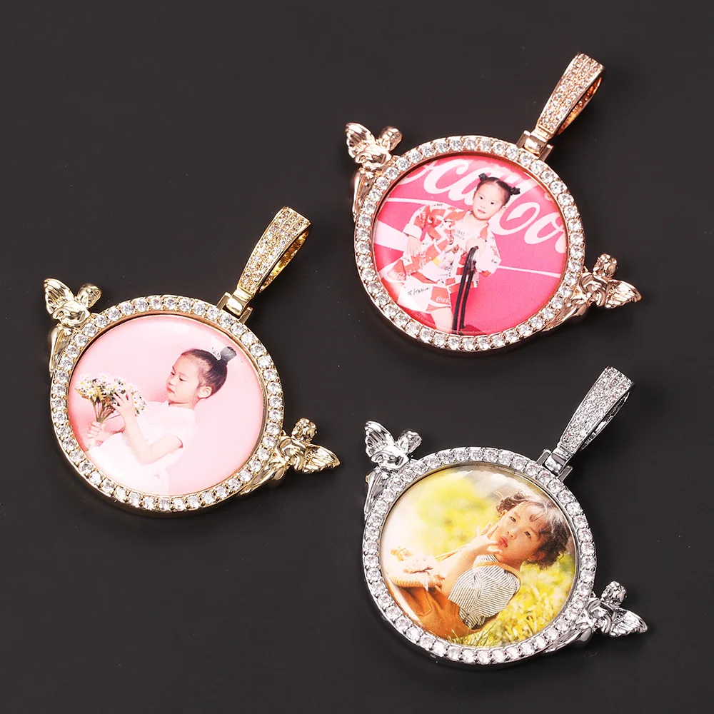2pcs/ Bag Custom Guardian Angel Iced Out Memory Necklace Hip Hop Photo Locket Picture Sublimation necklace
2pcs/ Bag Custom Guardian Angel Iced Out Memory Necklace Hip Hop Photo Locket Picture Sublimation necklace