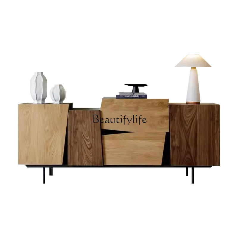 Wabi Sandy Wind Solid Wood TV Cabinet Living Room Integrated Decoration Locker Vintage Color Matching
Wabi Sandy Wind Solid Wood TV Cabinet Living Room Integrated Decoration Locker Vintage Color Matching
