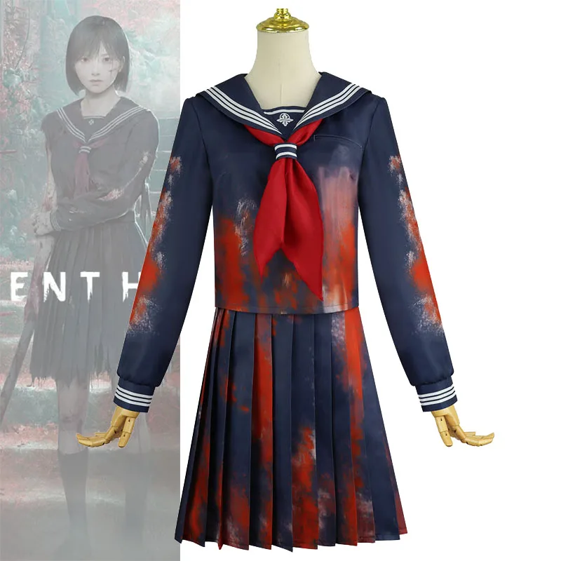Halloween Shimizu Hinako Cosplay Sailor Suit And Wigs Slient Hill f Costumes Comic-con Japanese School Uniform For Schoolgirl
Halloween Shimizu Hinako Cosplay Sailor Suit And Wigs Slient Hill f Costumes Comic-con Japanese School Uniform For Schoolgirl