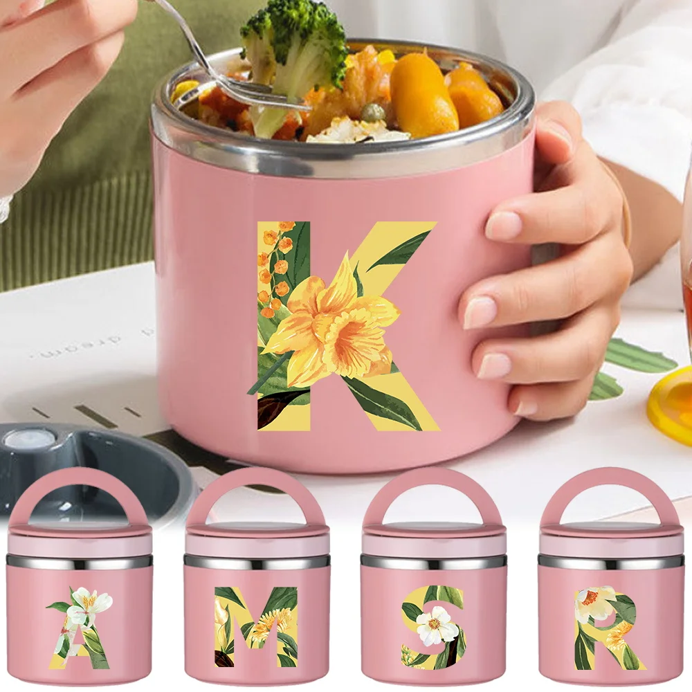 Термос-ланчбокс для студентов и офисных работников, портативный контейнер для супа, компактный, с цветочным принтом и надписями, для походов и кемпинга
Термос-ланчбокс для студентов и офисных работников, портативный контейнер для супа, компактный, с цветочным принтом и надписями, для походов и кемпинга