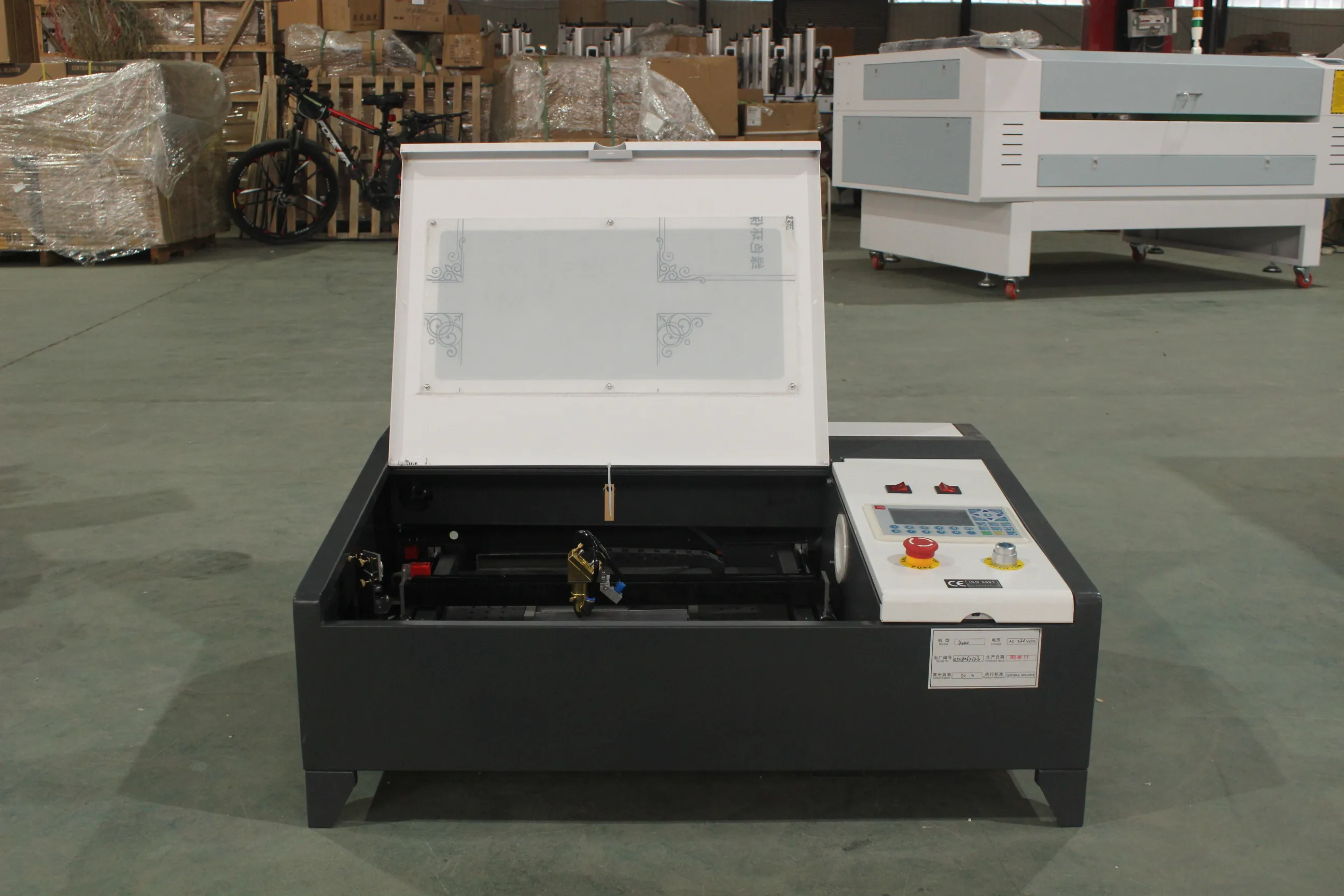 BK-K4040A 40w 50w CO₂ Laser Engraving Machine for Wood Acrylic Leather Cutting, 400x400mm Work Area
BK-K4040A 40w 50w CO₂ Laser Engraving Machine for Wood Acrylic Leather Cutting, 400x400mm Work Area