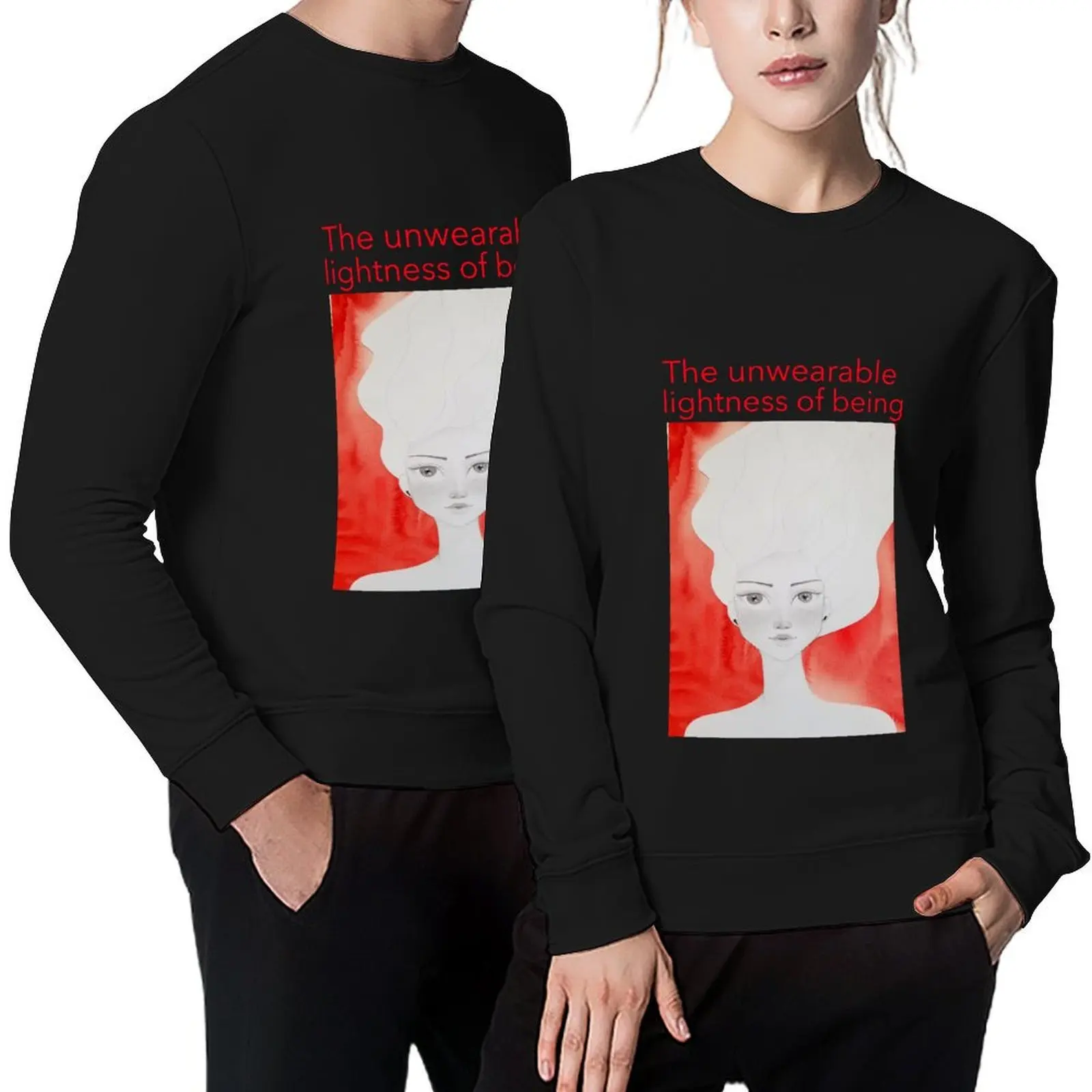 The unwearable lightness of being - beautiful female face drawing by CoolCleverCute Pullover autumn clothes anime sweatshirt
The unwearable lightness of being - beautiful female face drawing by CoolCleverCute Pullover autumn clothes anime sweatshirt