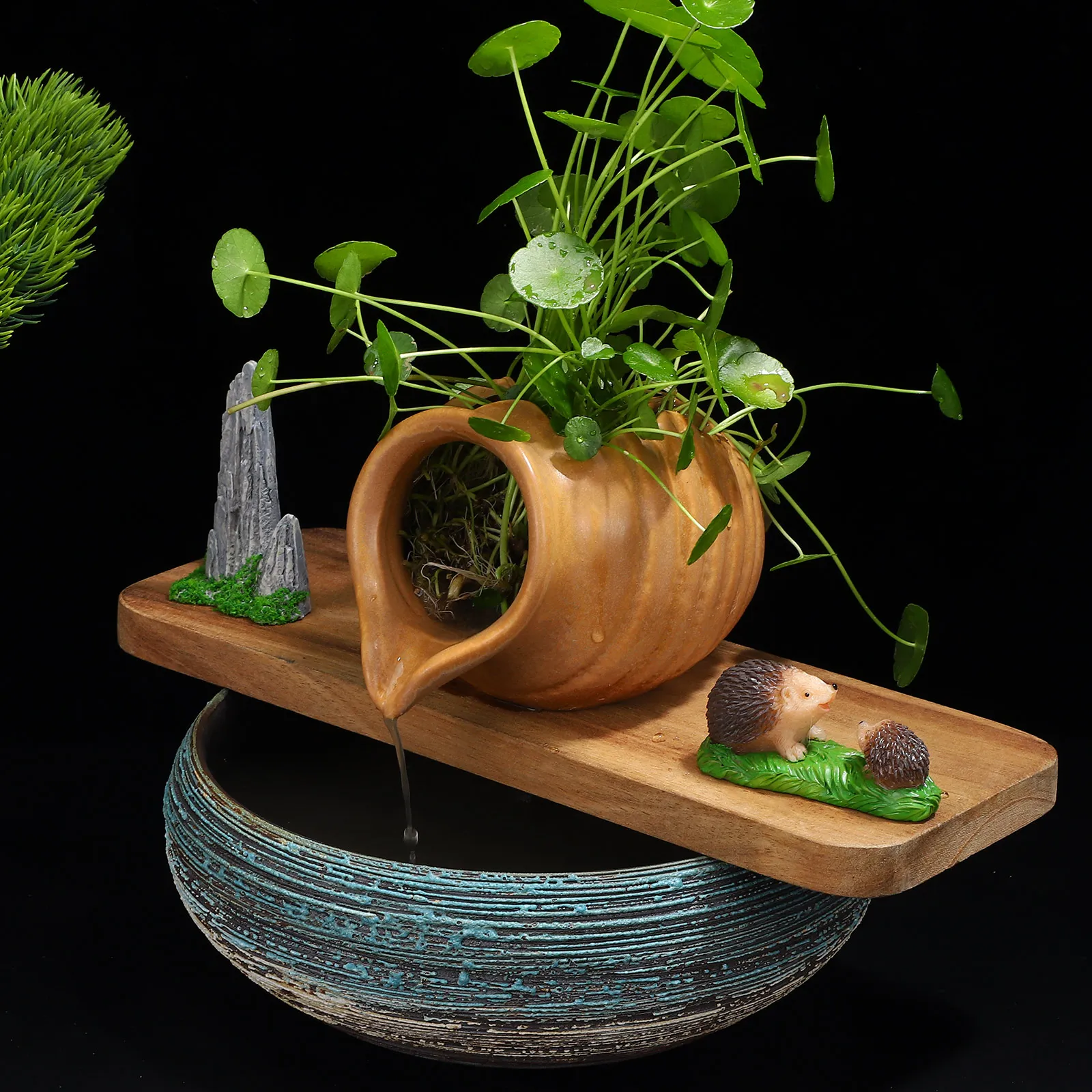 Clay Pot Ecological Tank Jar Water Fountains Vase Waterfall Vases for Indoor Ceramics
Clay Pot Ecological Tank Jar Water Fountains Vase Waterfall Vases for Indoor Ceramics