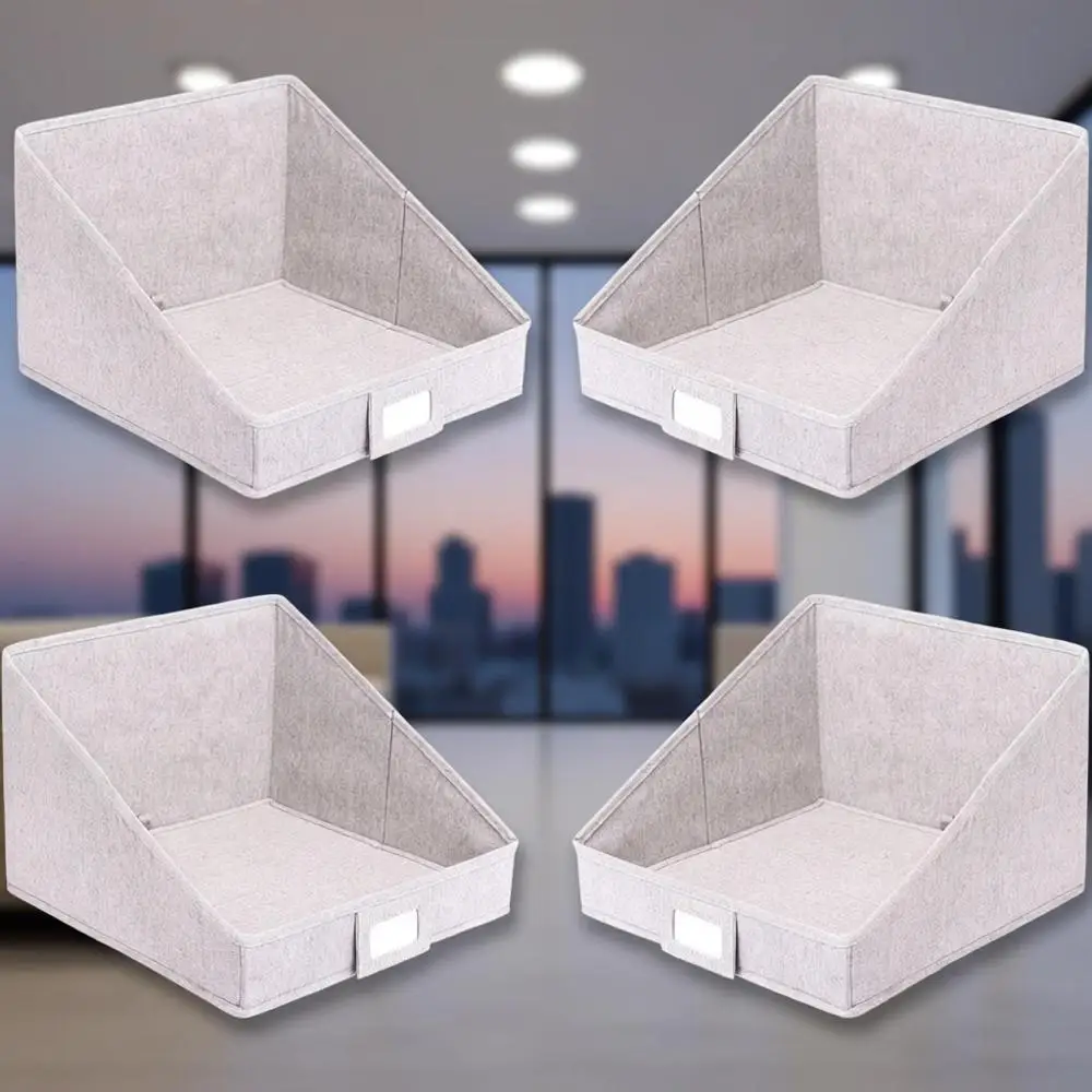 Grey 4-Pack Storage Bins for Closet - Organizer for Sheets, Blankets, Towels, and Sweaters
Grey 4-Pack Storage Bins for Closet - Organizer for Sheets, Blankets, Towels, and Sweaters