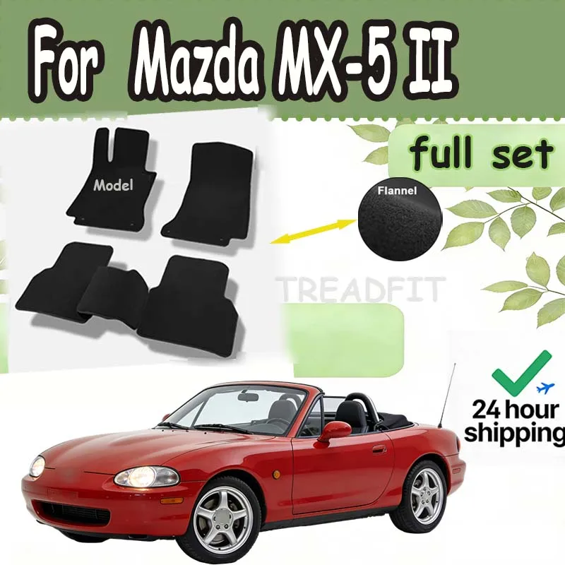Velour mats Velour rugs set for Mazda MX-5 II NB convertible (1998-2005) -Black
Velour mats Velour rugs set for Mazda MX-5 II NB convertible (1998-2005) -Black