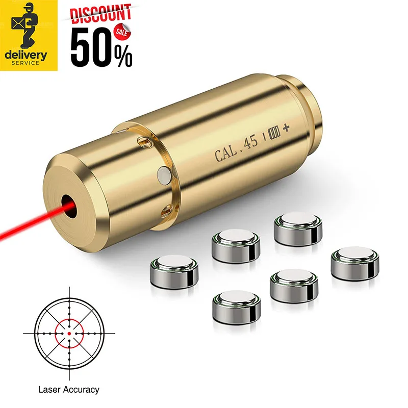 CVLIFE Bore Sight .45acp Red Dot Boresighter with 2 Sets of Batteries M Lok Tactical Cartridge Sighter for Dry Firing Training
CVLIFE Bore Sight .45acp Red Dot Boresighter with 2 Sets of Batteries M Lok Tactical Cartridge Sighter for Dry Firing Training