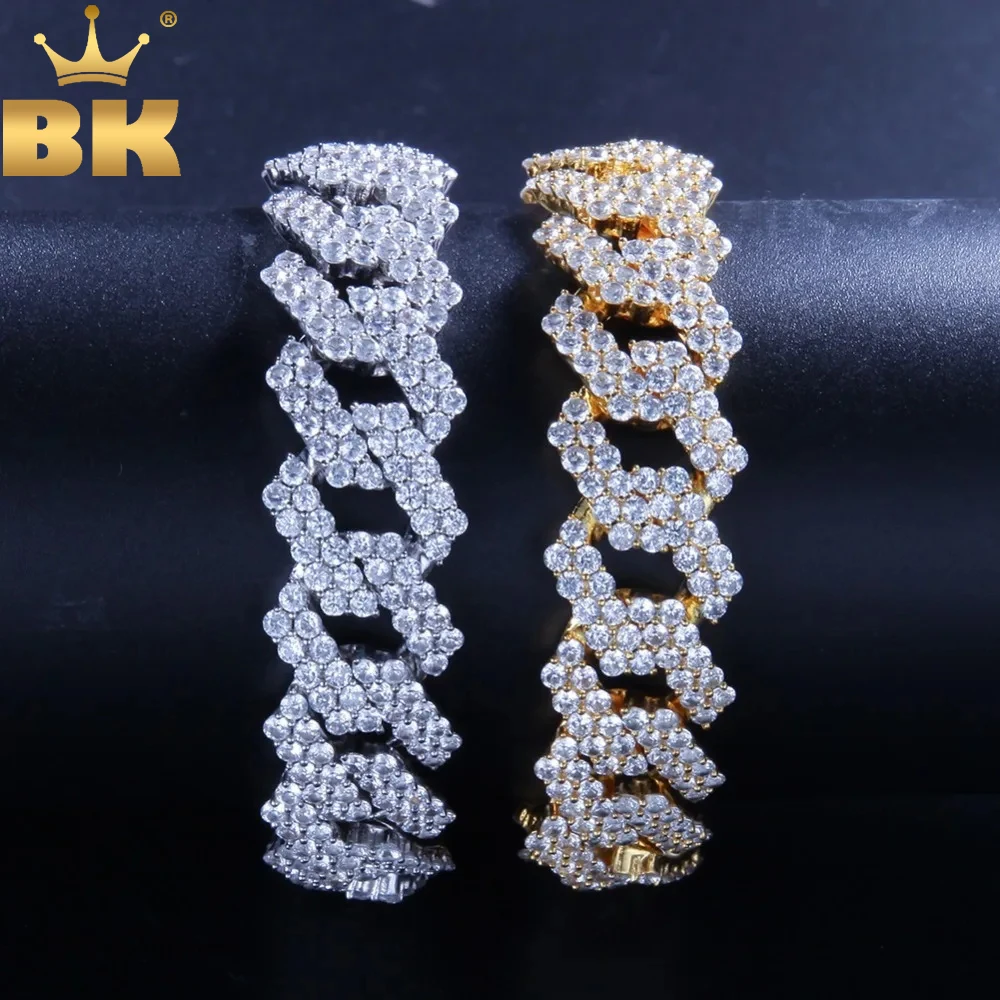 TBTK 17mm Width Miami Cuban Chain Link Bracelet With Bling Crystal Cubic Zirconia Geometric Jewelry for Men's Wrist Gift
TBTK 17mm Width Miami Cuban Chain Link Bracelet With Bling Crystal Cubic Zirconia Geometric Jewelry for Men's Wrist Gift