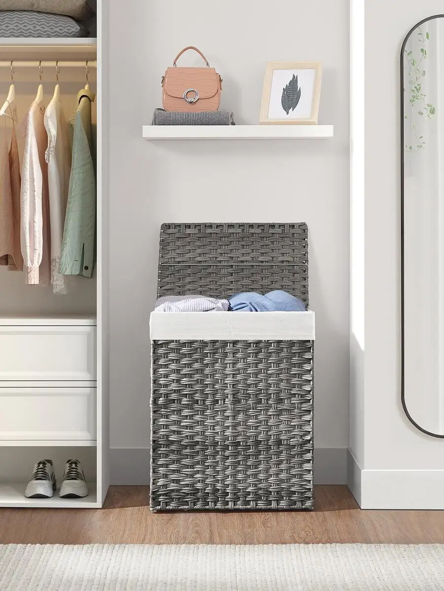 90L Clothes Hamper With 2 Removable Liner Bags & 6 Mesh Bags, Wicker Laundry Basket, Double Laundry Hamper For Bathroom
90L Clothes Hamper With 2 Removable Liner Bags & 6 Mesh Bags, Wicker Laundry Basket, Double Laundry Hamper For Bathroom