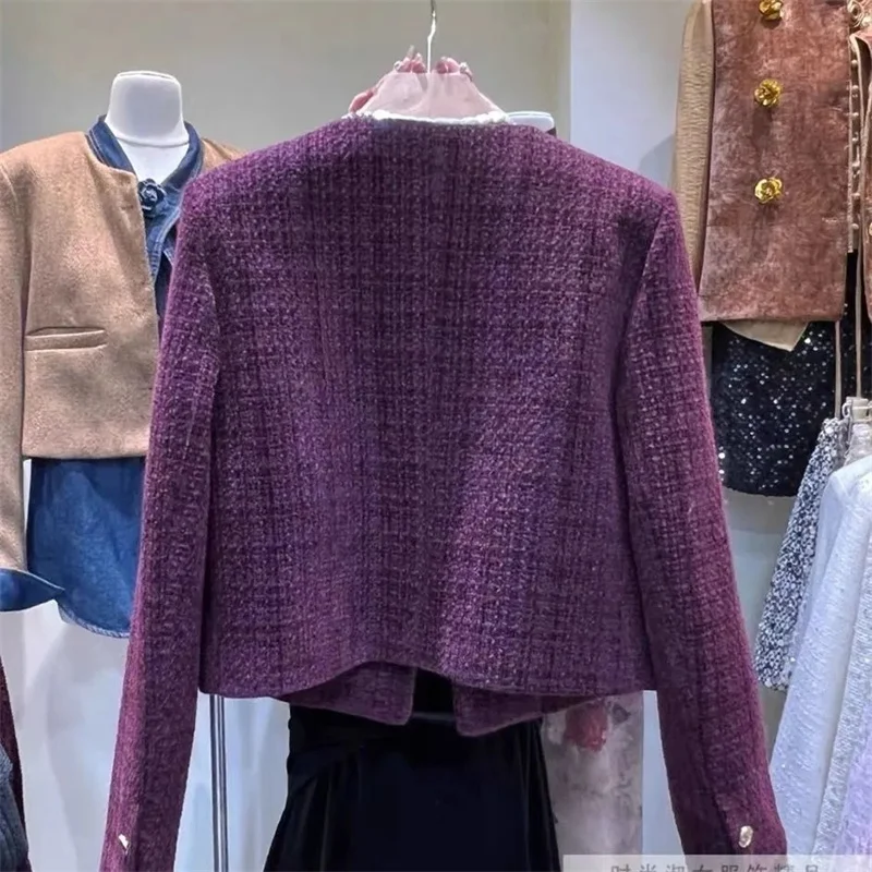 2026 New Spring Autumn Small Fragrant Style Short Coat for Women Round Neck Casual Temperament Korean Socialite Short Jacket Top
2026 New Spring Autumn Small Fragrant Style Short Coat for Women Round Neck Casual Temperament Korean Socialite Short Jacket Top