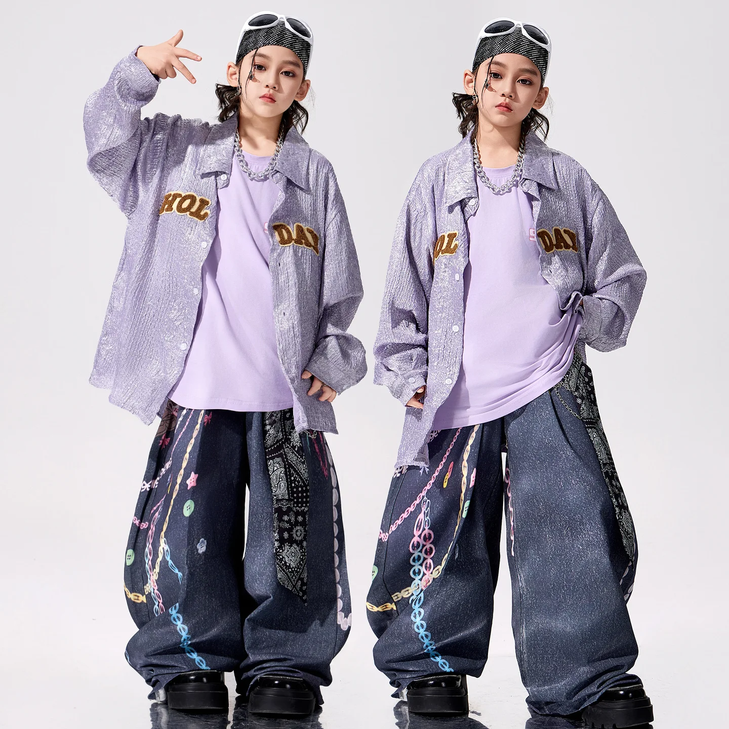 Performance Costume Hip-hop Boys Grils Children Fashionable Comfortable All-matching Personality Cool Sweet Letter
Performance Costume Hip-hop Boys Grils Children Fashionable Comfortable All-matching Personality Cool Sweet Letter