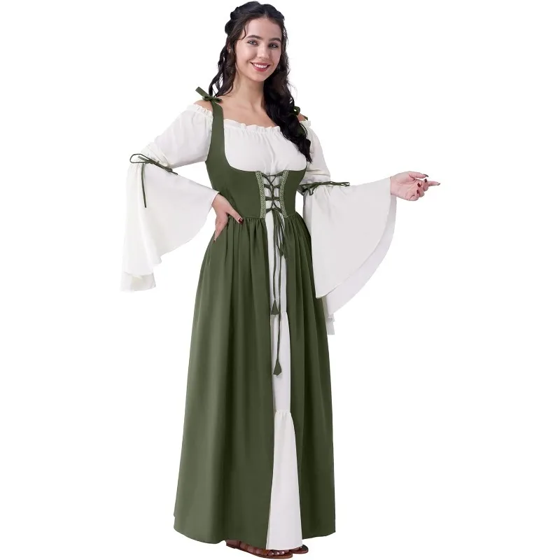 Halloween Cosplay Costumes Vintage Medieval Corset Dress Gothic Bandage Suit for Womens Drama Clothes Renaissance Expo Outfits
Halloween Cosplay Costumes Vintage Medieval Corset Dress Gothic Bandage Suit for Womens Drama Clothes Renaissance Expo Outfits