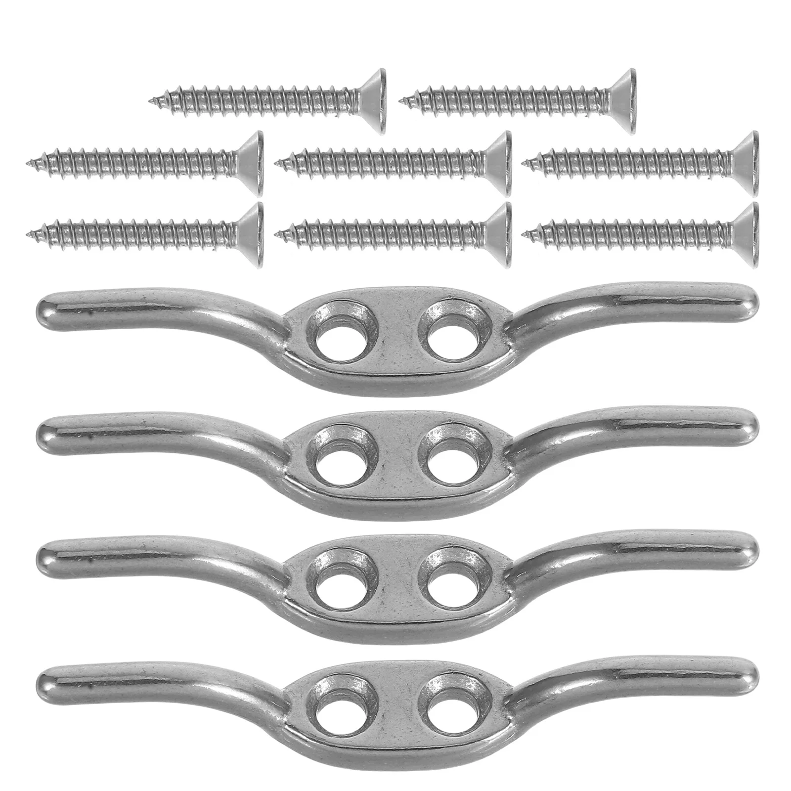 4 Pcs Stainless Steel Flagpole Snap Hook Secure Fastening Marine Outdoor Rope Cleat Hardware Boat Cleats Flag Accessories
4 Pcs Stainless Steel Flagpole Snap Hook Secure Fastening Marine Outdoor Rope Cleat Hardware Boat Cleats Flag Accessories