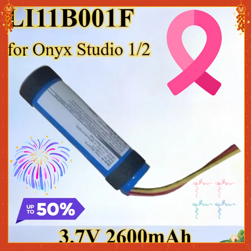 New 2600mAh 3.7V for Harman Kardon's LI11B001F General-purpose Replacement Battery for Onyx Studio 1/2 Speaker Portable
New 2600mAh 3.7V for Harman Kardon's LI11B001F General-purpose Replacement Battery for Onyx Studio 1/2 Speaker Portable