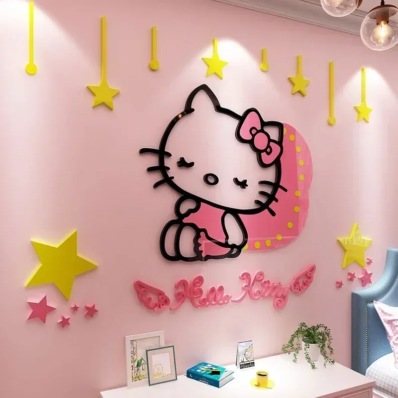 Sanrio Hello Kitty Wall Stickers 3D Three-dimensional Girl Cute Painting Room Decor Layout Bedroom Bedside Decorative Stickers
Sanrio Hello Kitty Wall Stickers 3D Three-dimensional Girl Cute Painting Room Decor Layout Bedroom Bedside Decorative Stickers