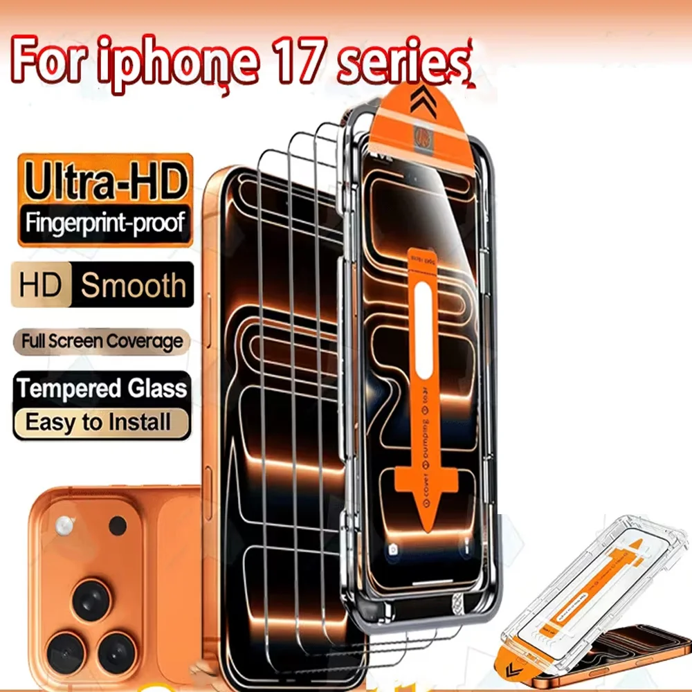 3PCS HD Screen Protectors For iPhone 16 Pro Max 17 Air 15 14 Plus 13 12 16e 11 X XR XS 6 7 8 PLUS SE Tempered Glass Easy Install
3PCS HD Screen Protectors For iPhone 16 Pro Max 17 Air 15 14 Plus 13 12 16e 11 X XR XS 6 7 8 PLUS SE Tempered Glass Easy Install
