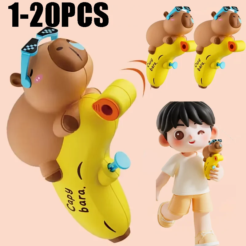 1-20PCS Summer Cartoon Capybara Water Spray Toys Outdoor Beach Water Play Games Children's Bath Toys Water Toy Gifts
1-20PCS Summer Cartoon Capybara Water Spray Toys Outdoor Beach Water Play Games Children's Bath Toys Water Toy Gifts