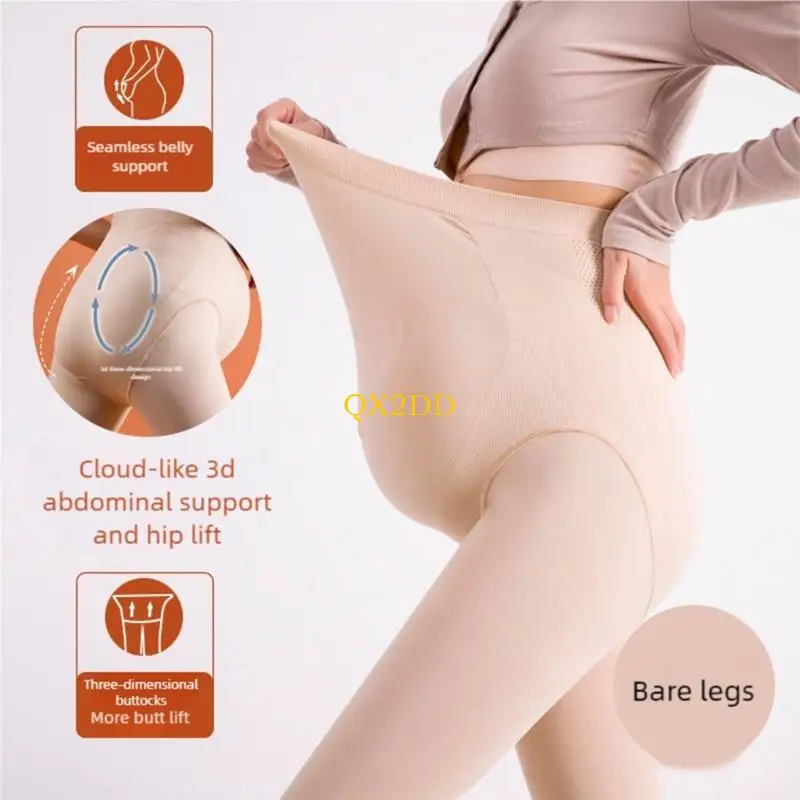 QX2D High Waist Pregnancy Support Tights Soft Reinforced Feet Seamless Design
QX2D High Waist Pregnancy Support Tights Soft Reinforced Feet Seamless Design