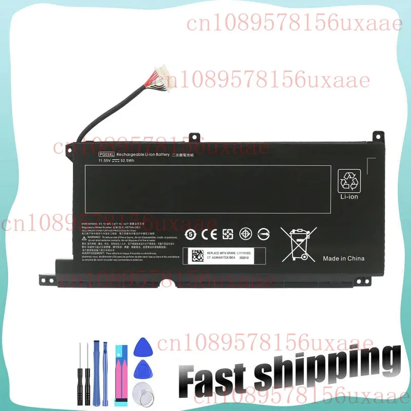 52.5Wh PG03XL L48495-005 Battery for HP PAVILION 15-DK 16-A 15-dk0020TX TPN-C141 XMSJ
52.5Wh PG03XL L48495-005 Battery for HP PAVILION 15-DK 16-A 15-dk0020TX TPN-C141 XMSJ