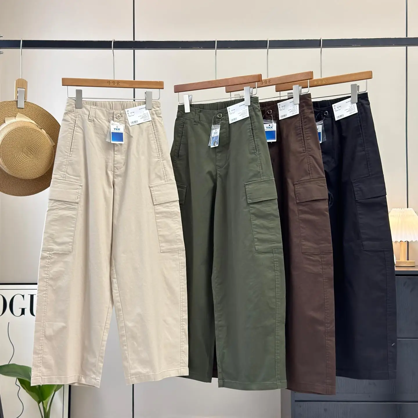 High Waist Casual Pants Women's Spring Summer New Style Loose Silhouette Multi Pocket Workwear Trousers Casual Pants
High Waist Casual Pants Women's Spring Summer New Style Loose Silhouette Multi Pocket Workwear Trousers Casual Pants