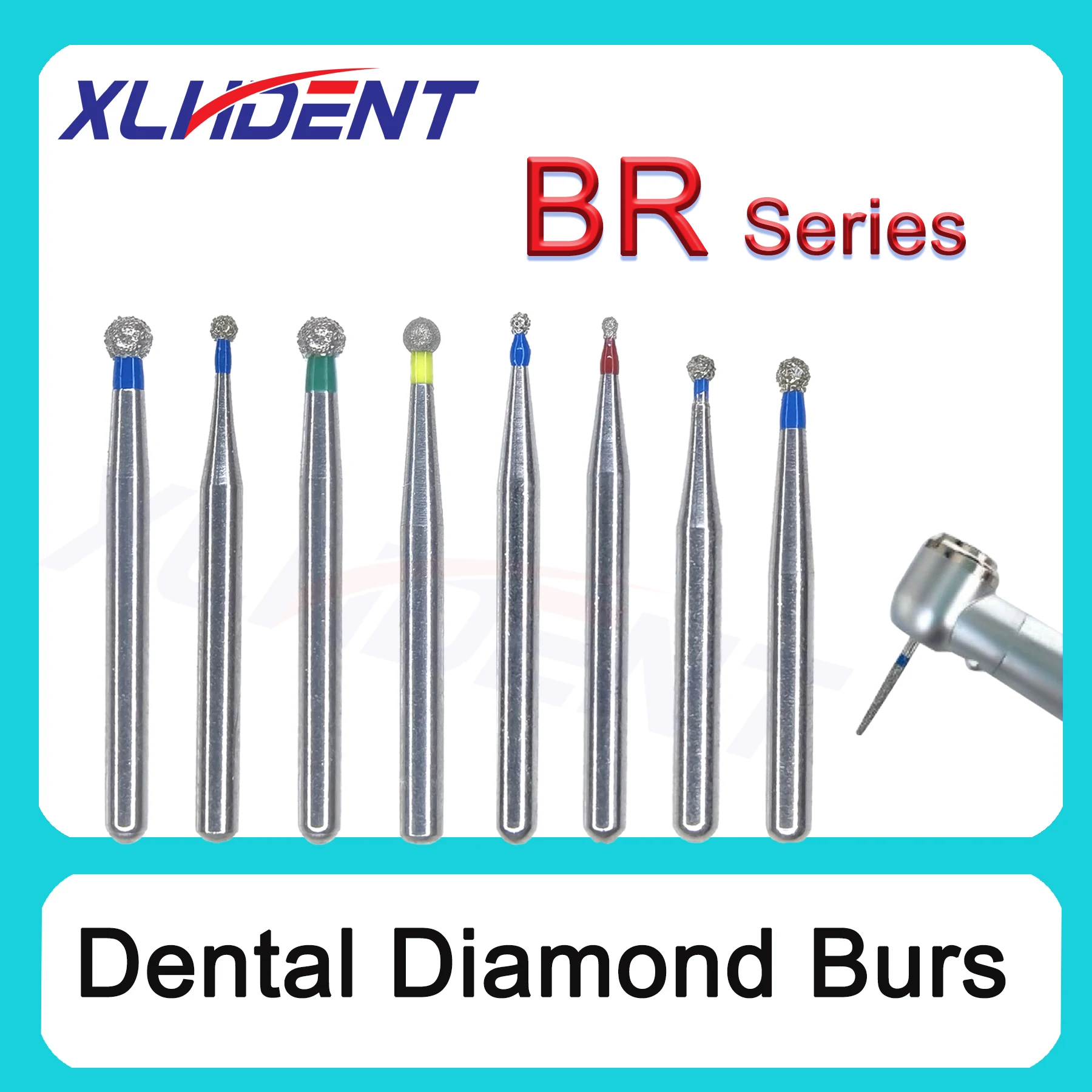 Dental Diamond Burs FG 1.6mm For High Speed Handpiece Diamond Drills Dentistry Materials Dental Products 10pcs/pack
Dental Diamond Burs FG 1.6mm For High Speed Handpiece Diamond Drills Dentistry Materials Dental Products 10pcs/pack