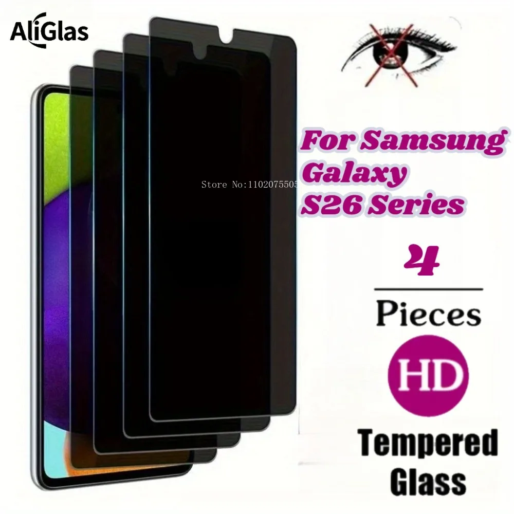 4pcs Privacy Screen Protective Tempered Film for Samsung Galaxy S26 Pro S26 Edge S26Plus S26 Ultra Anti Spy Tempered Glass Film
4pcs Privacy Screen Protective Tempered Film for Samsung Galaxy S26 Pro S26 Edge S26Plus S26 Ultra Anti Spy Tempered Glass Film
