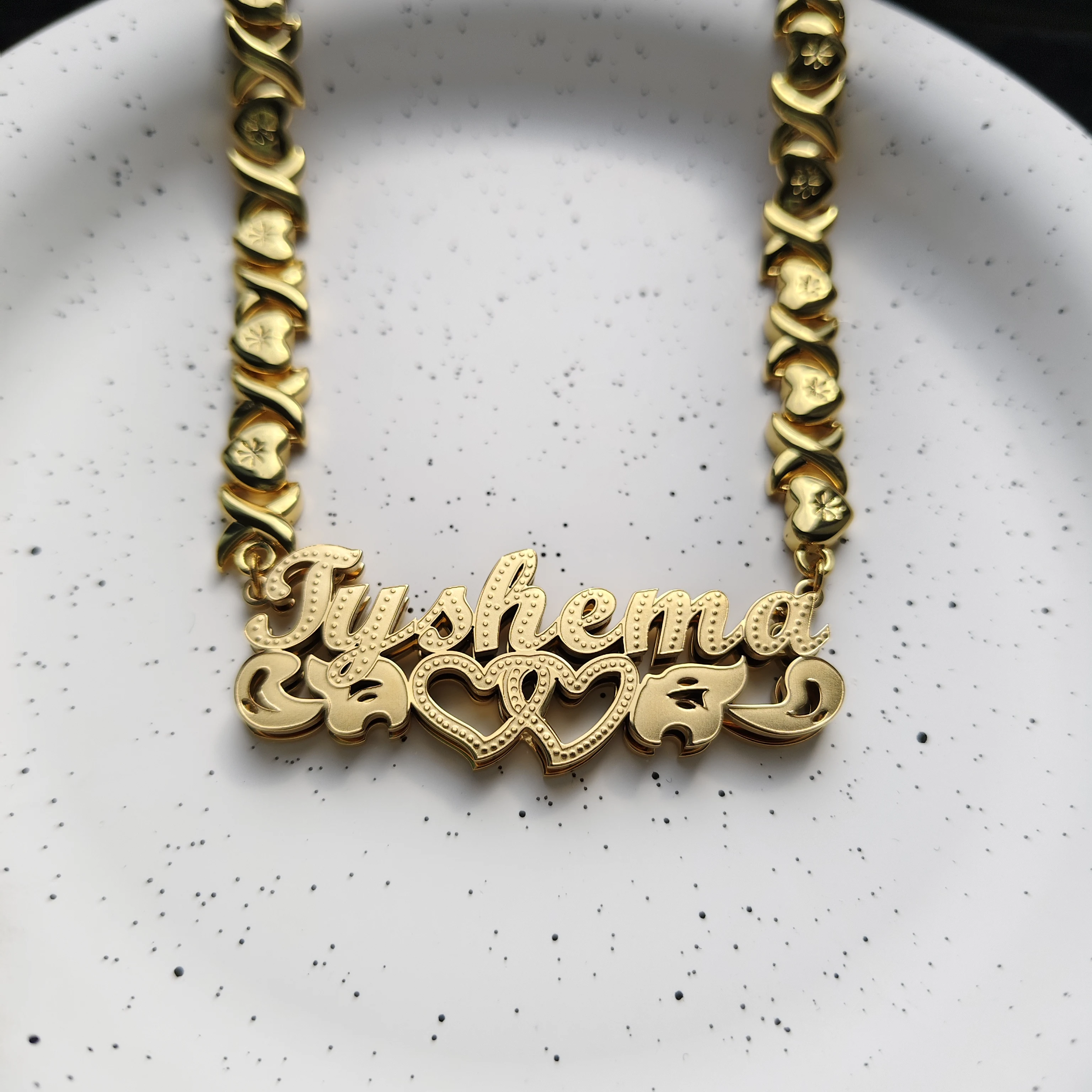 DHQH Customized Name Double-layer 3D Necklace Personalized Letter 3D Nameplate Necklace Personalized Necklace Valentine's Day
DHQH Customized Name Double-layer 3D Necklace Personalized Letter 3D Nameplate Necklace Personalized Necklace Valentine's Day