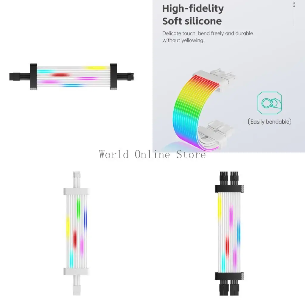 MultiColor 8Pin PC GPU Power Wire Wireless Controlled Lighting For Customs Rigs 87HC
MultiColor 8Pin PC GPU Power Wire Wireless Controlled Lighting For Customs Rigs 87HC