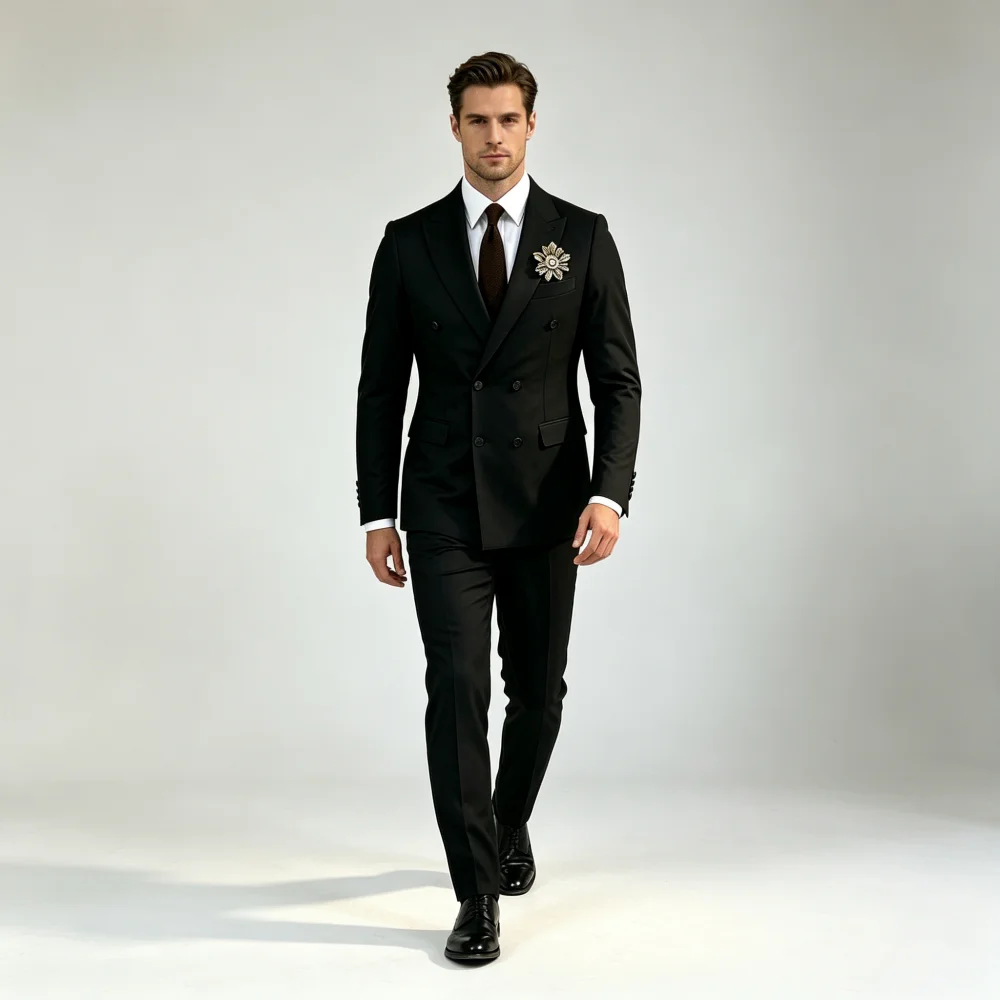 Men's Slim Tailored Fit Formal Dress Suit Elegant Silhouette Premium Fabric Office Wear Outfit for Businessmen
Men's Slim Tailored Fit Formal Dress Suit Elegant Silhouette Premium Fabric Office Wear Outfit for Businessmen