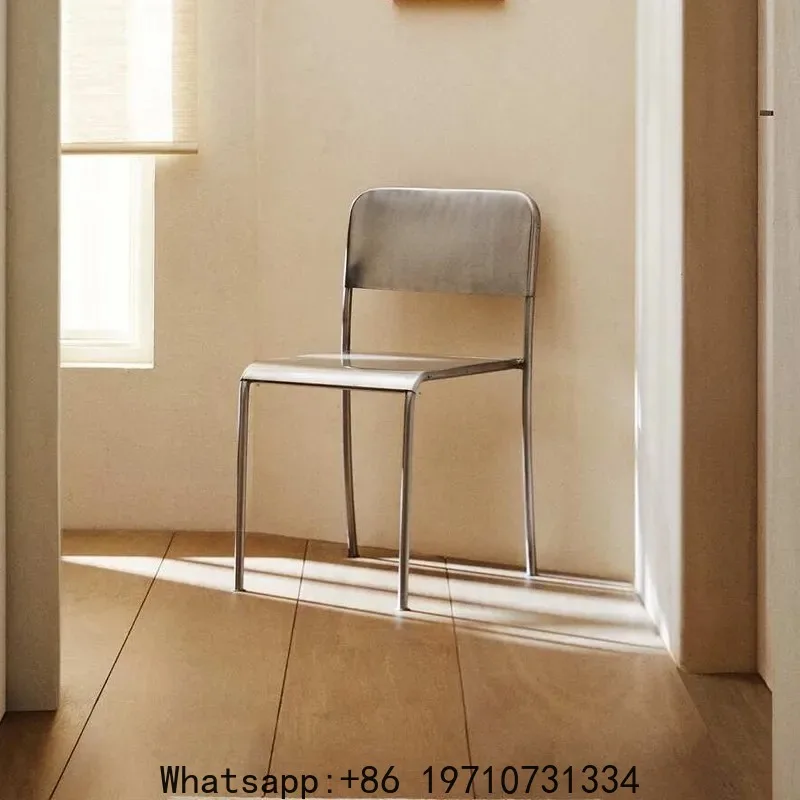 Minimalist Metal Stainless Steel Living Room Chair Modern Home High Back Chair Island Dining Table Chairs
Minimalist Metal Stainless Steel Living Room Chair Modern Home High Back Chair Island Dining Table Chairs