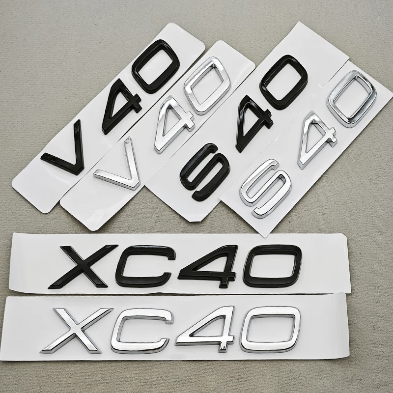 3D ABS Car Letters Logo XC40 S40 V40 Rear Trunk Badge Emblem Decals For Volvo XC40 V40 S40 Auto Exterior Accessories
3D ABS Car Letters Logo XC40 S40 V40 Rear Trunk Badge Emblem Decals For Volvo XC40 V40 S40 Auto Exterior Accessories