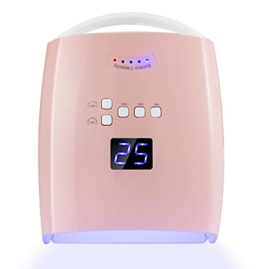 48W Rechargeable UV LED Nail Lamp, Cordless Professional Gel Nail Art Lights Manicure Tools for Home and Salon
48W Rechargeable UV LED Nail Lamp, Cordless Professional Gel Nail Art Lights Manicure Tools for Home and Salon