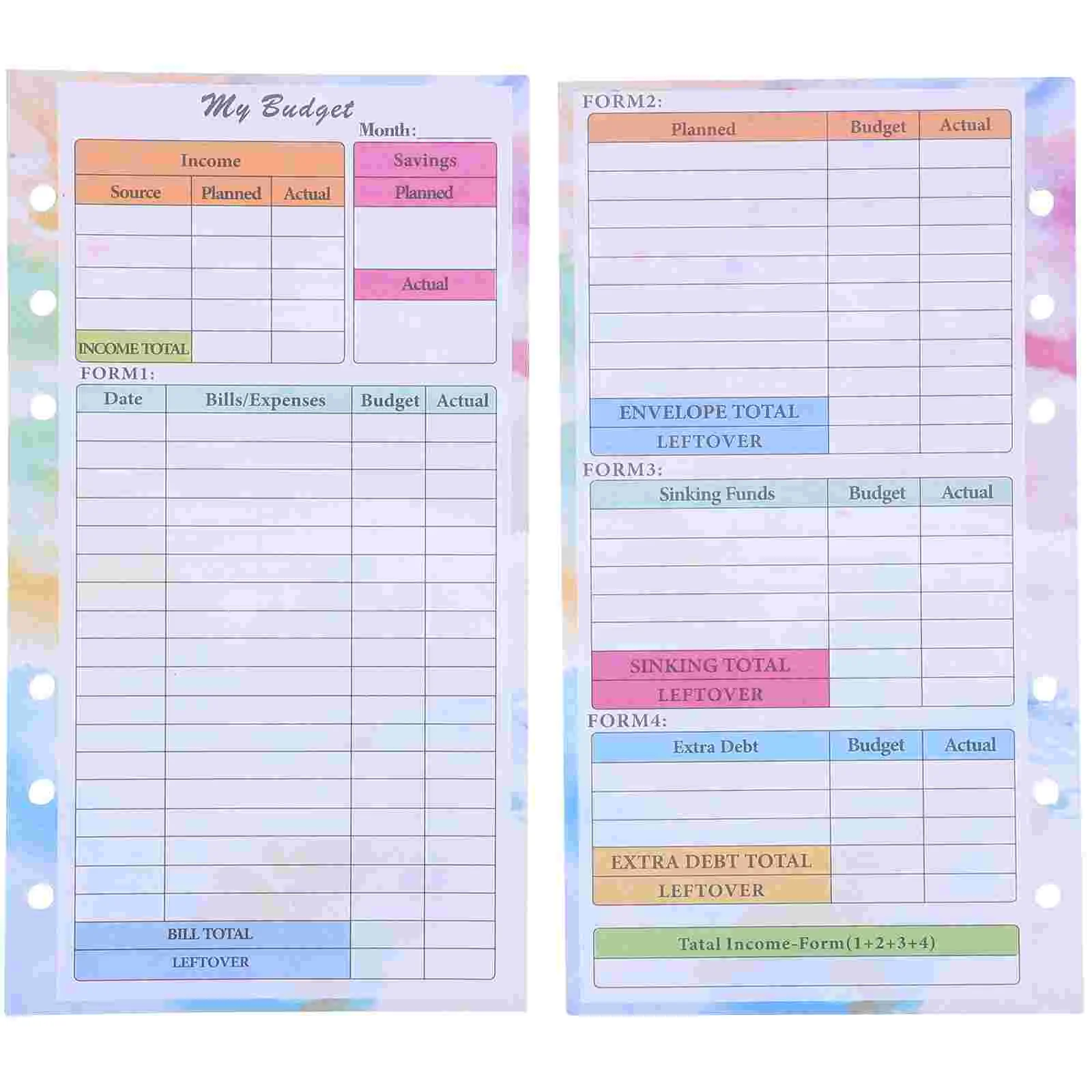 14 Sheets Budget Planner Inserts 6 Rings Notebook Expense Tracker Monthly Bill Money ganizer Budget Notebook Refills
14 Sheets Budget Planner Inserts 6 Rings Notebook Expense Tracker Monthly Bill Money ganizer Budget Notebook Refills