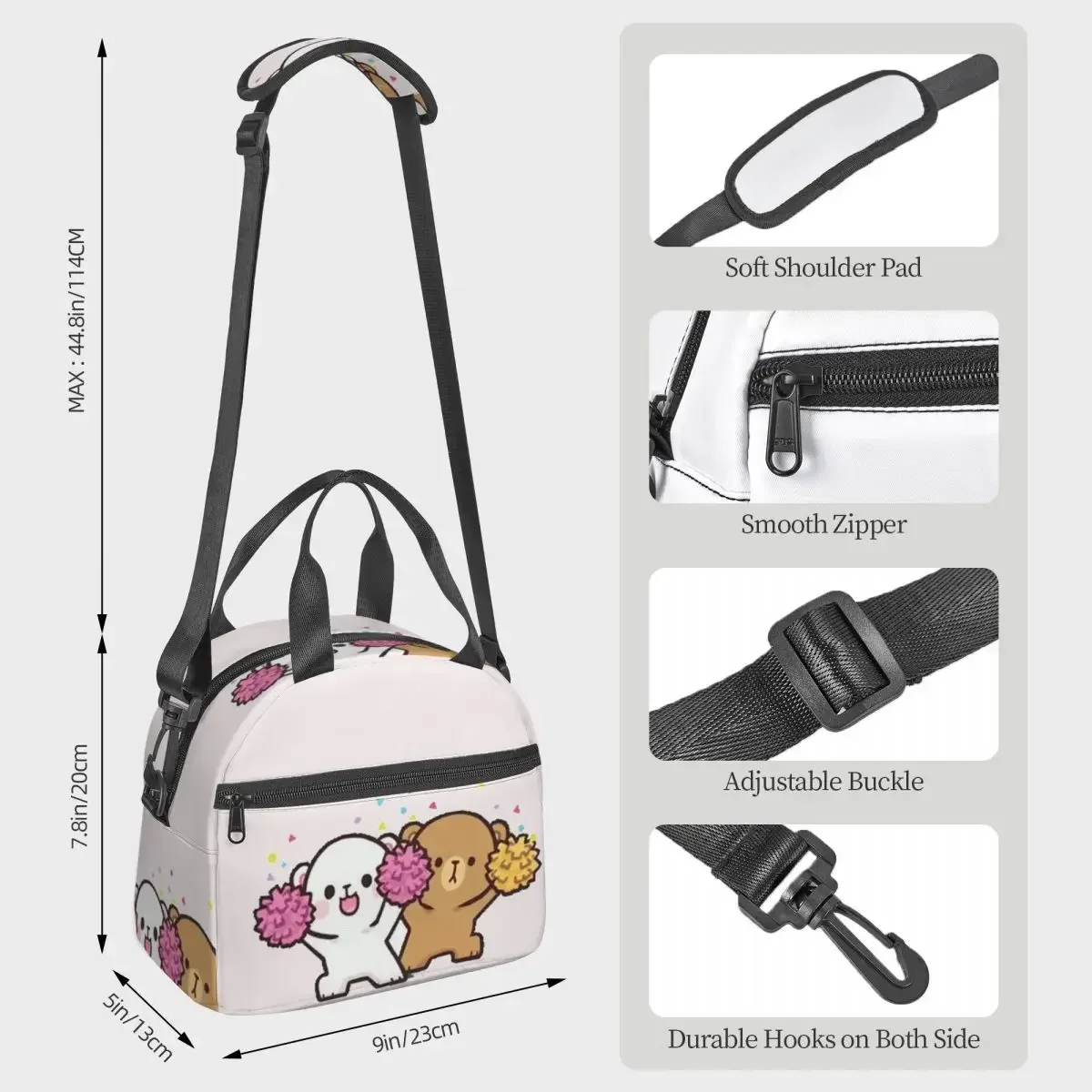 Peach And Goma Bubu Dudu Balloon Lunch Bags Insulated Bento Box Portable Lunch Tote Picnic Bags Thermal Bag for Woman Office
Peach And Goma Bubu Dudu Balloon Lunch Bags Insulated Bento Box Portable Lunch Tote Picnic Bags Thermal Bag for Woman Office