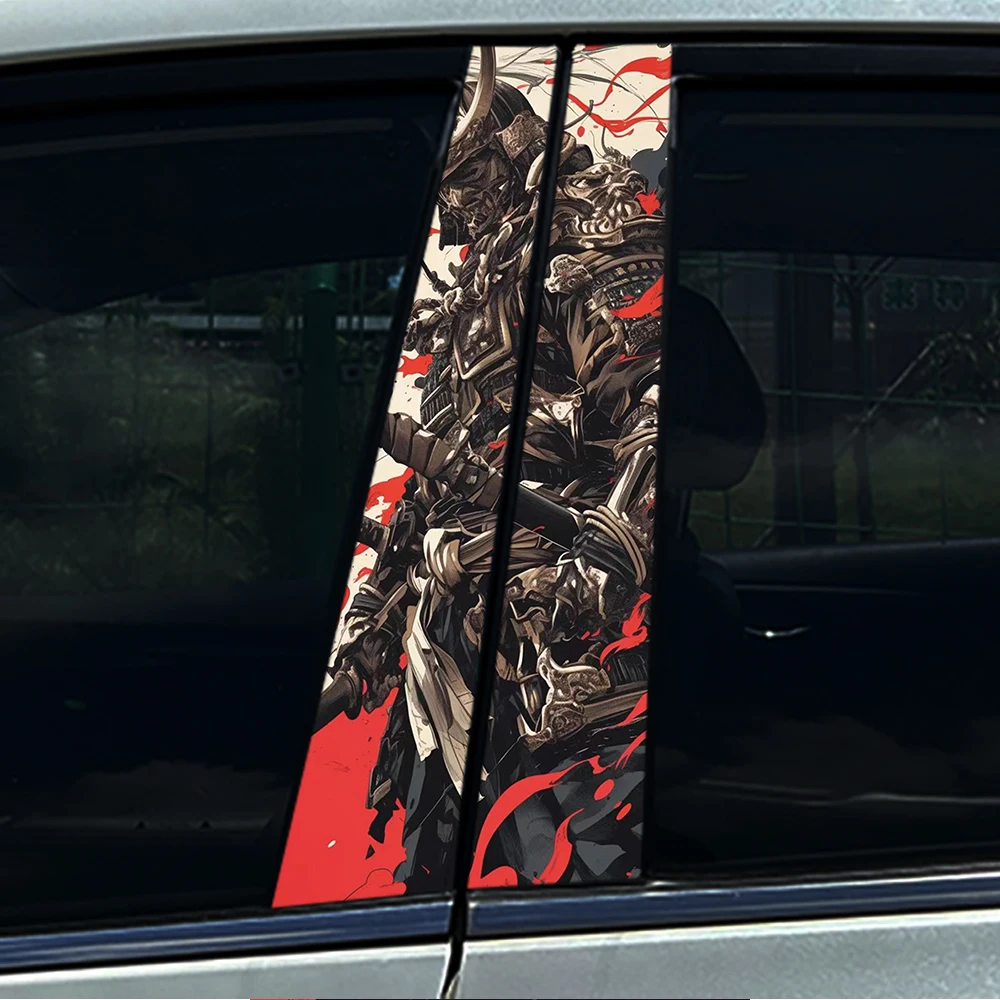 2PCS Japanese Samurai Warrior Car BPillar Sticker Waterproof Anti-Scratch Red Ink Style Window Middle Column Decal Auto Styling
2PCS Japanese Samurai Warrior Car BPillar Sticker Waterproof Anti-Scratch Red Ink Style Window Middle Column Decal Auto Styling