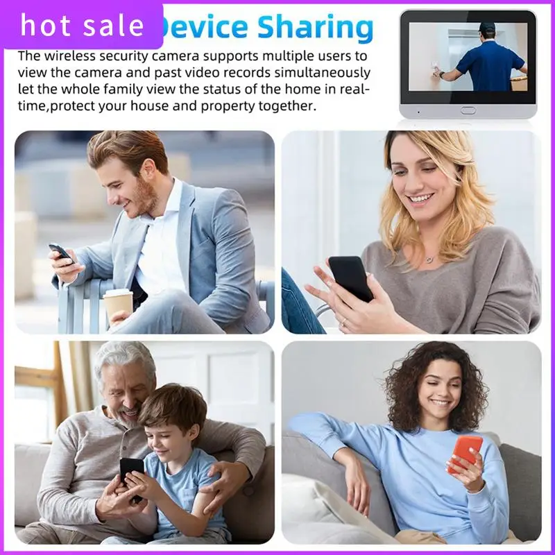 Tuya Peephole Camera Mobile Phone Remote Monitoring Wifi HD Video Doorbell Wireless Intercom Video
Tuya Peephole Camera Mobile Phone Remote Monitoring Wifi HD Video Doorbell Wireless Intercom Video